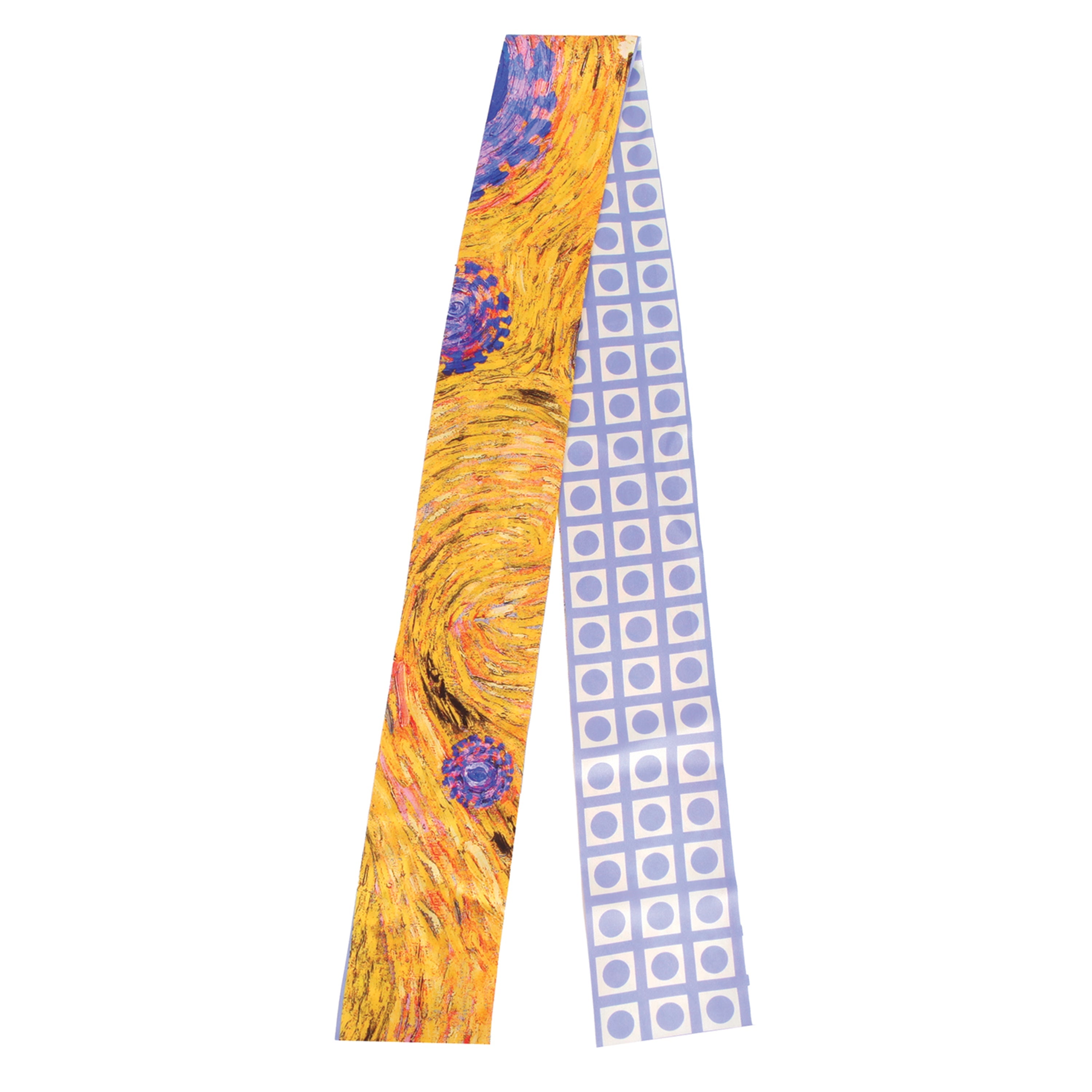Abstract Swirl Skinny Scarf - Charming Charlie