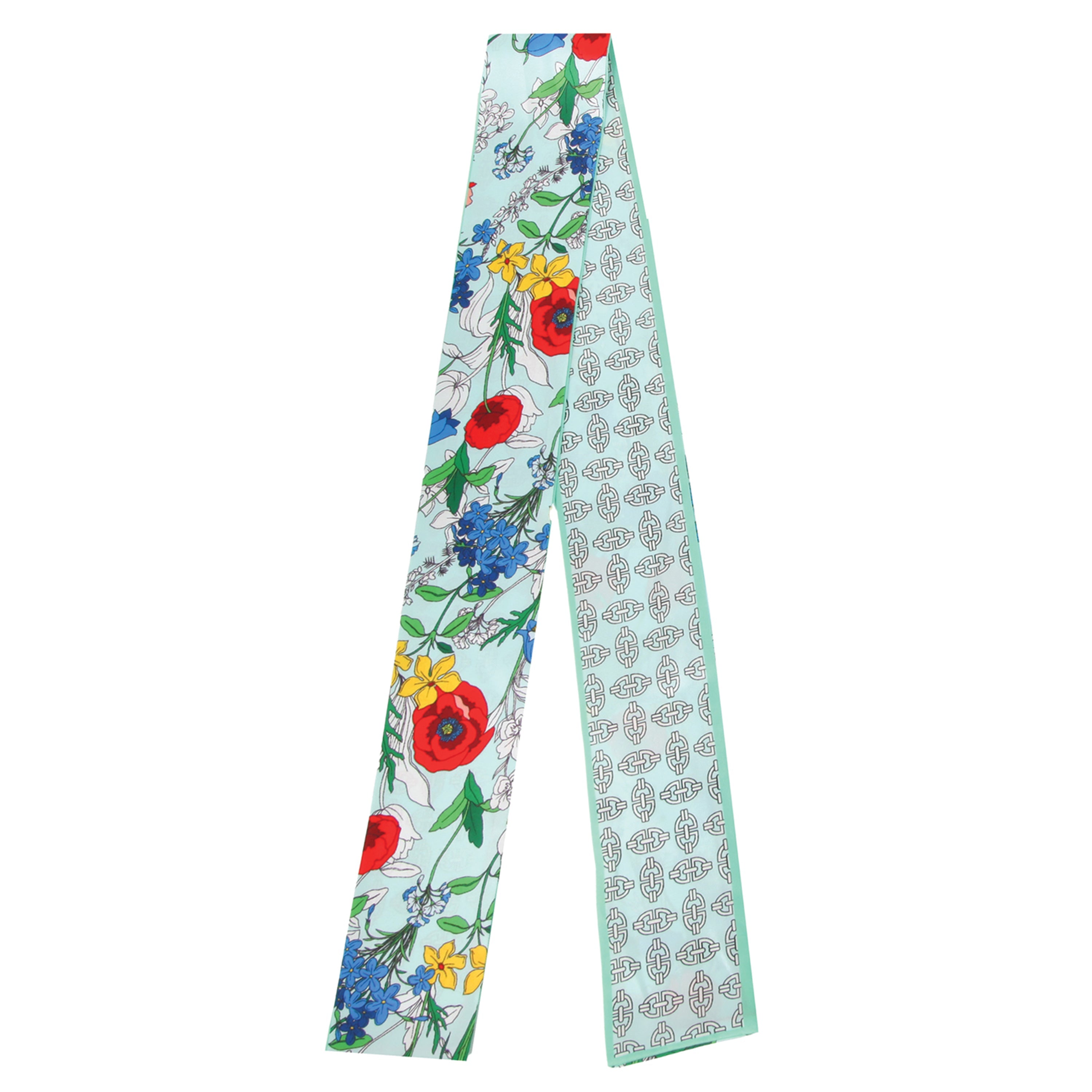 Vintage Flower Skinny Scarf - Charming Charlie