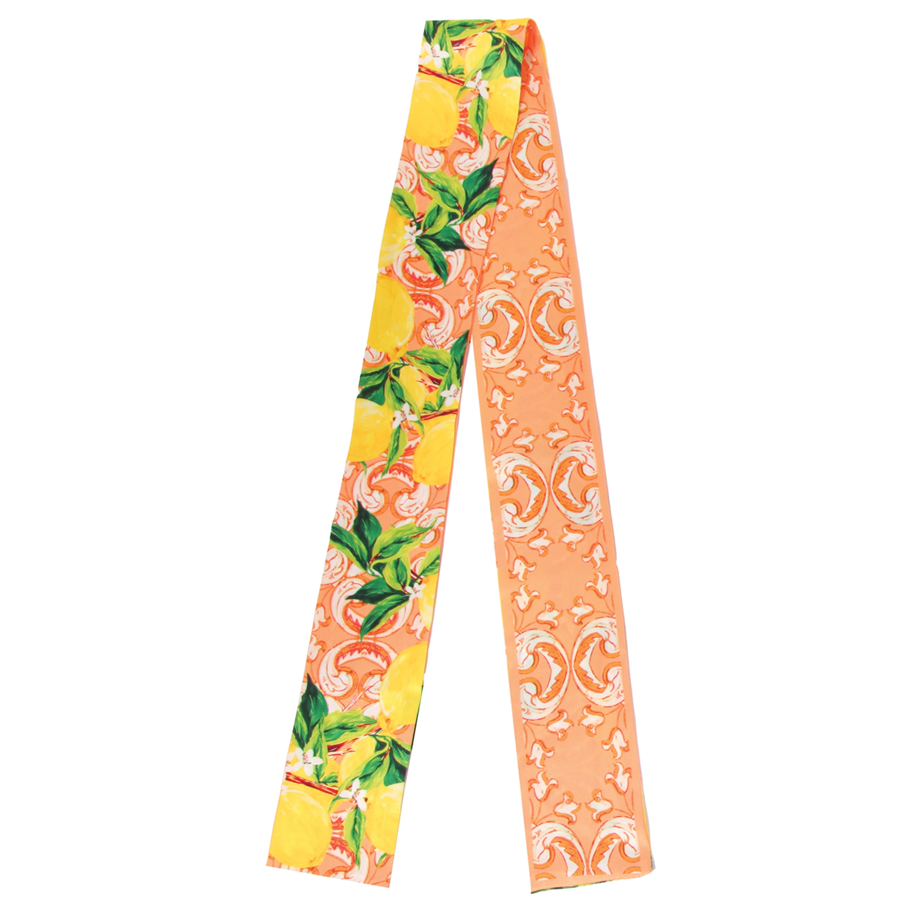 Lemon Scroll Skinny Scarf - Charming Charlie
