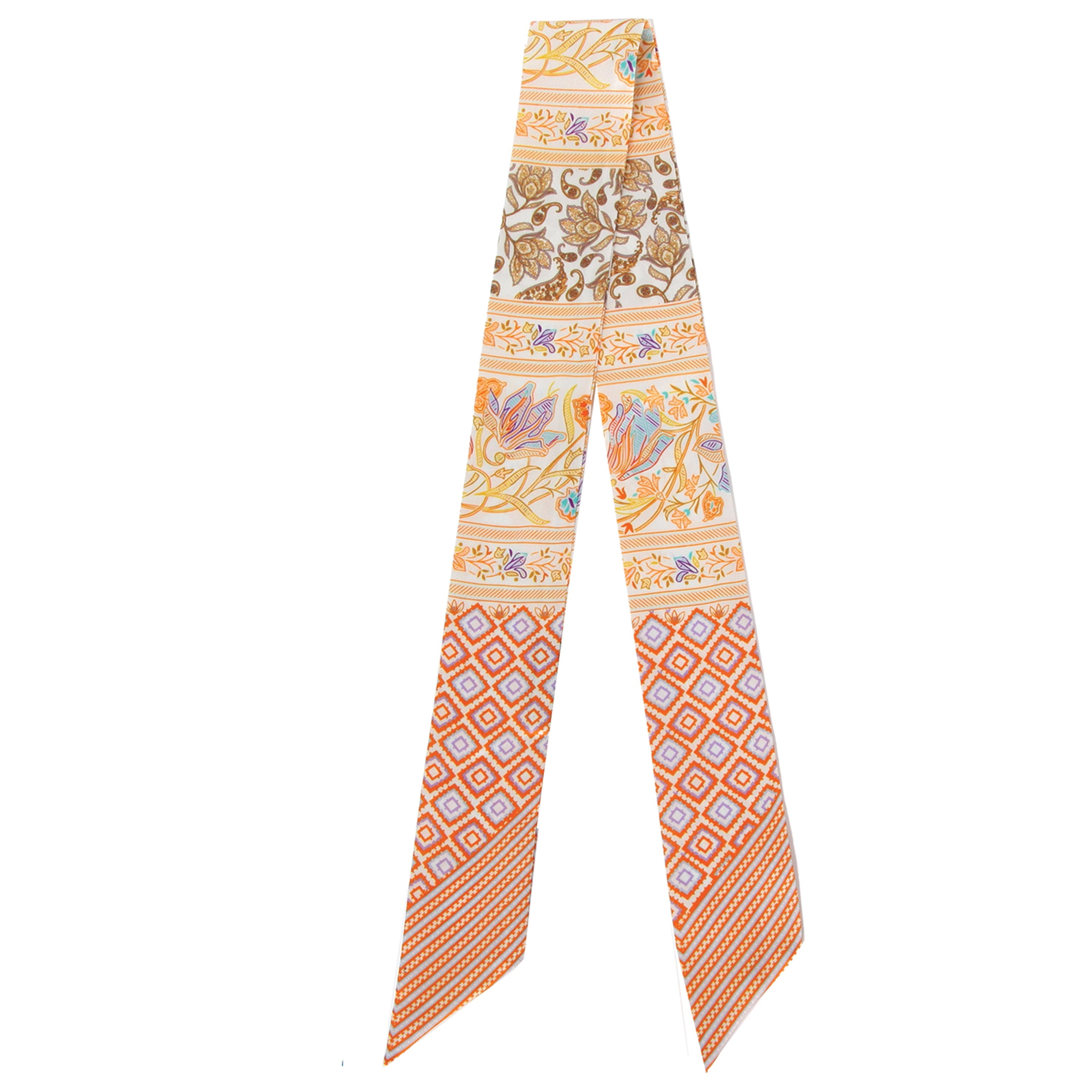 Ethnic Pattern Skinny Scarf - Charming Charlie