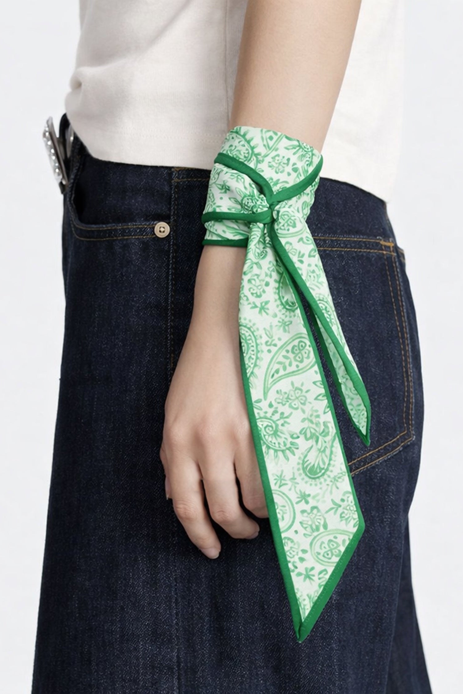 Paisley Line Skinny Scarf - Charming Charlie