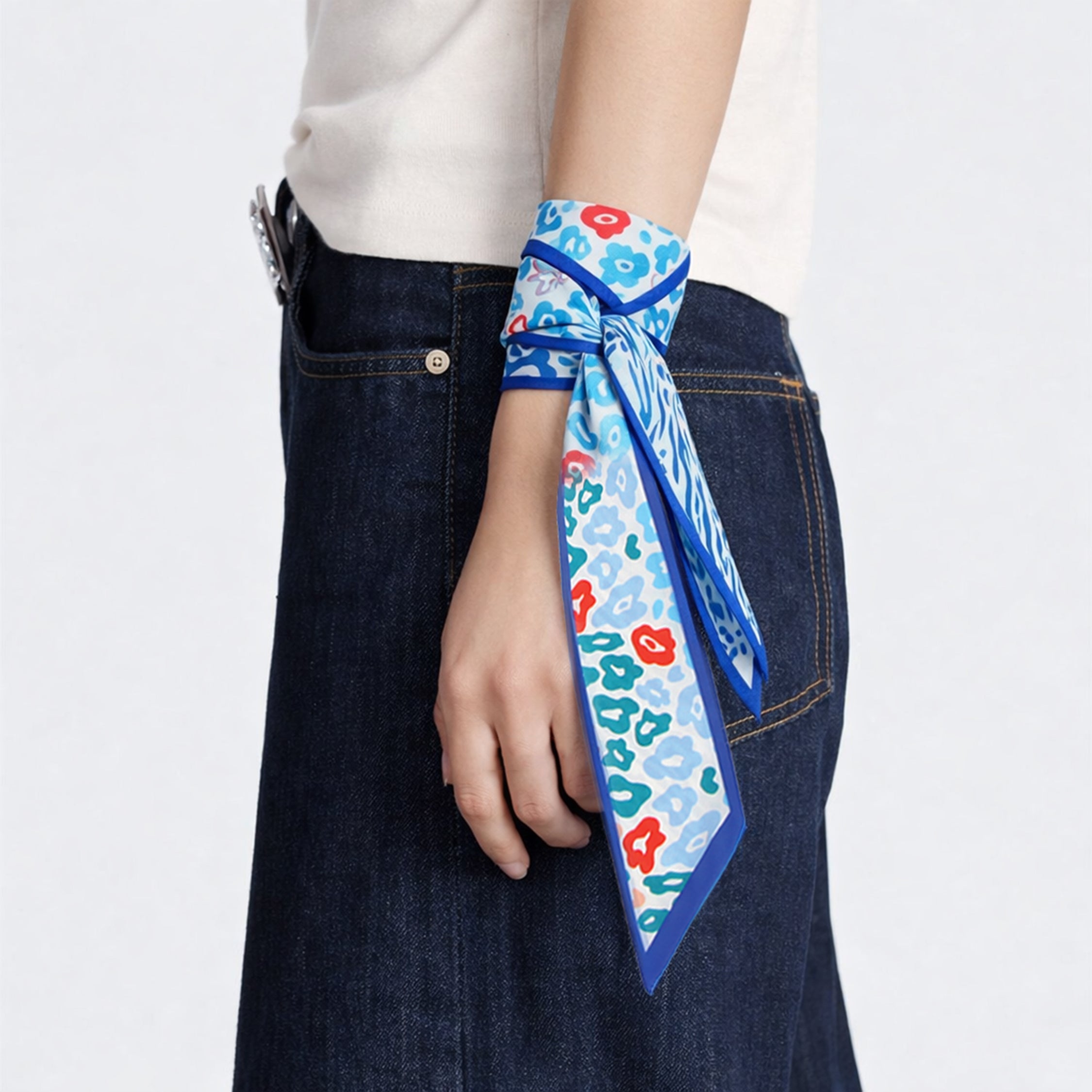 Animal Mix Skinny Scarf - Charming Charlie