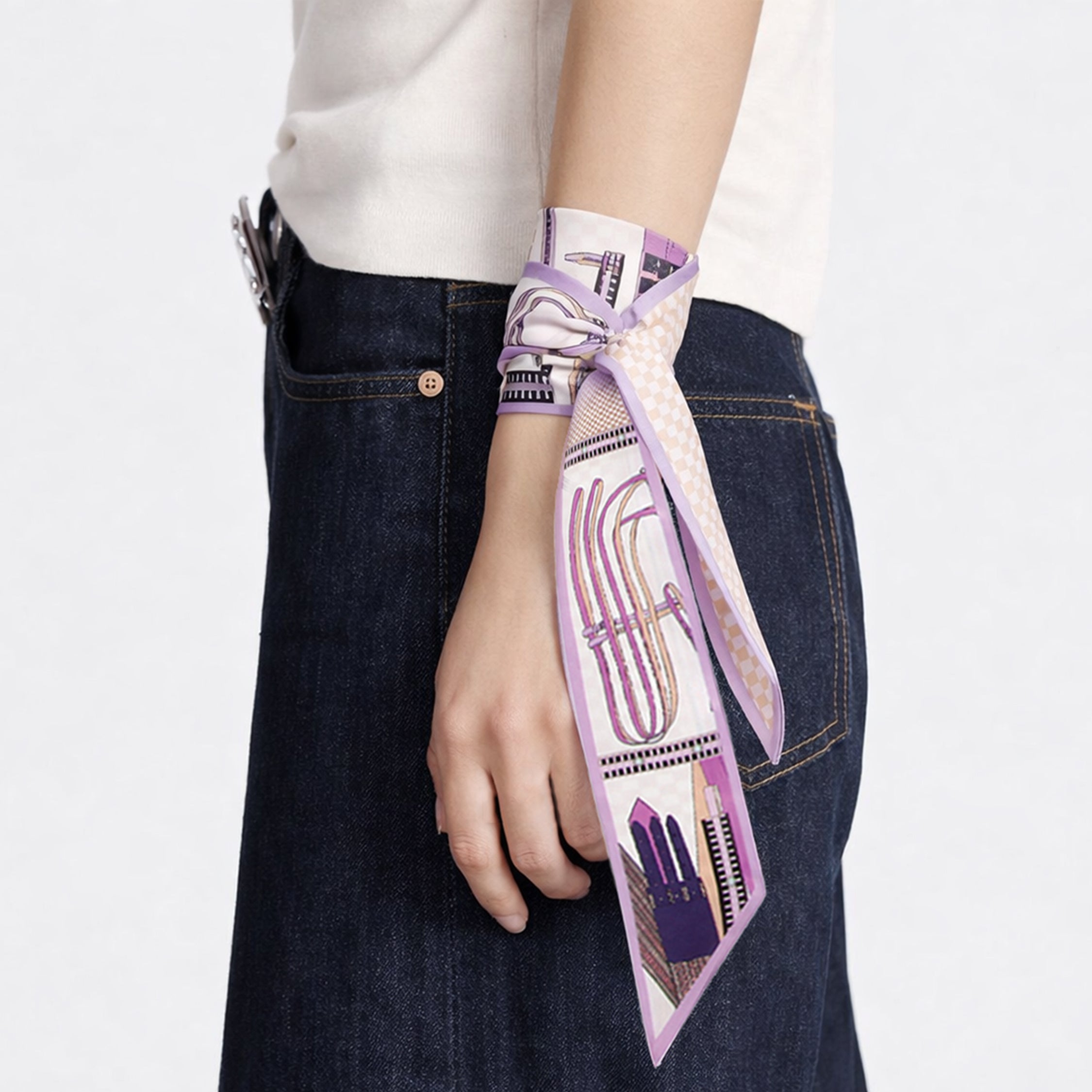 Bridle Print Skinny Scarf - Charming Charlie