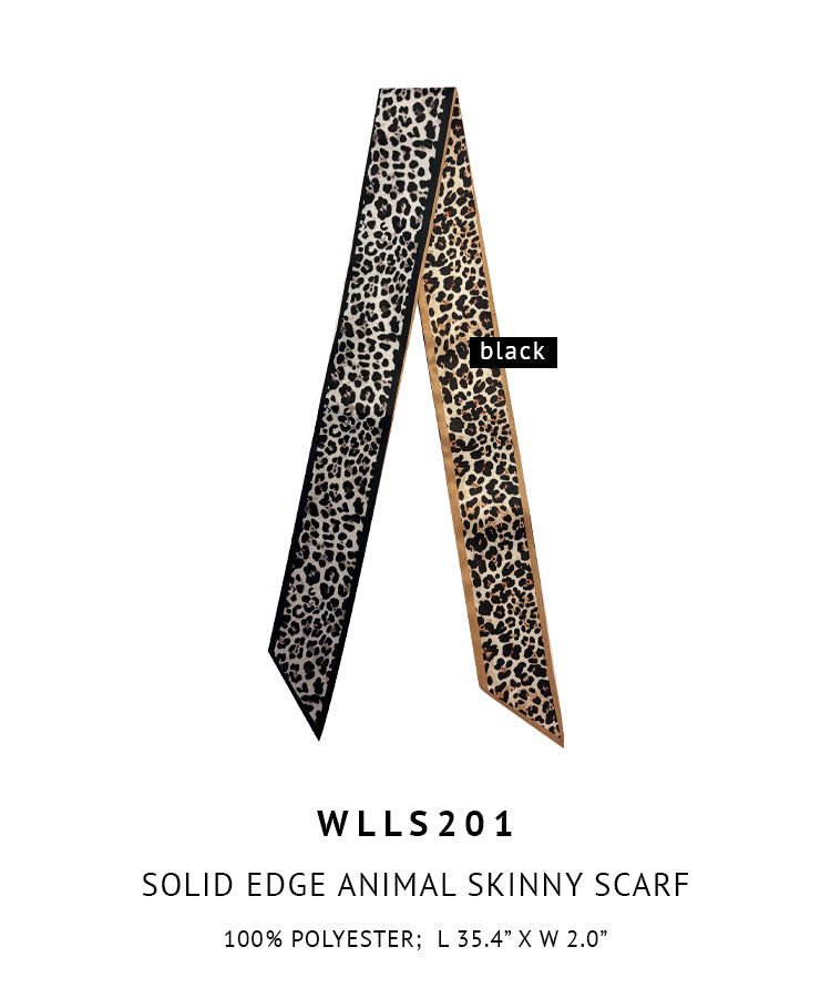 Solid Edge Animal Skinny Scarf - Charming Charlie