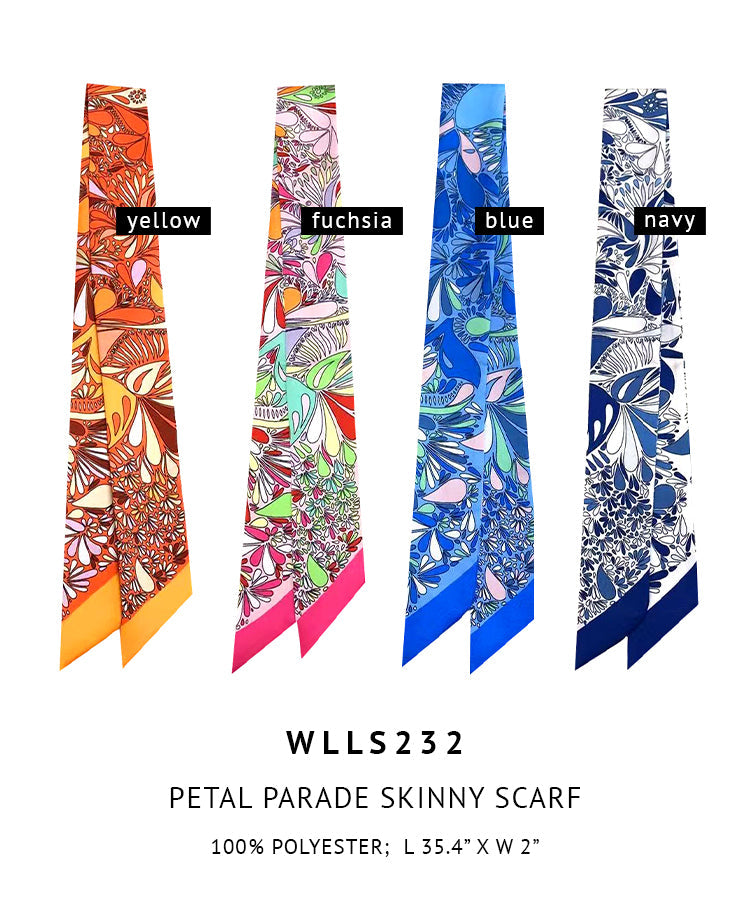 Petal Parade Skinny Scarf - Charming Charlie
