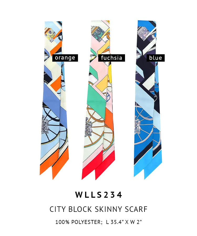 City Block Skinny Scarf - Charming Charlie