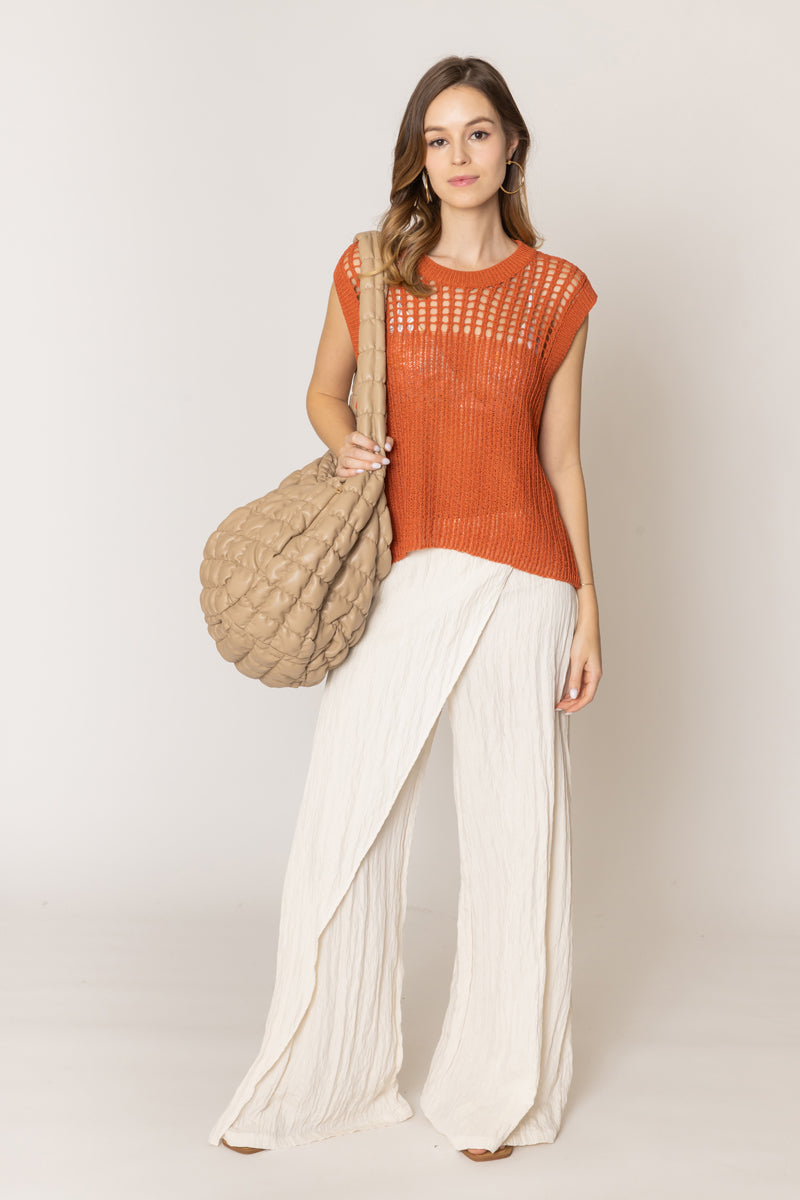 Chest Blocked Crochet Poncho - Charming Charlie