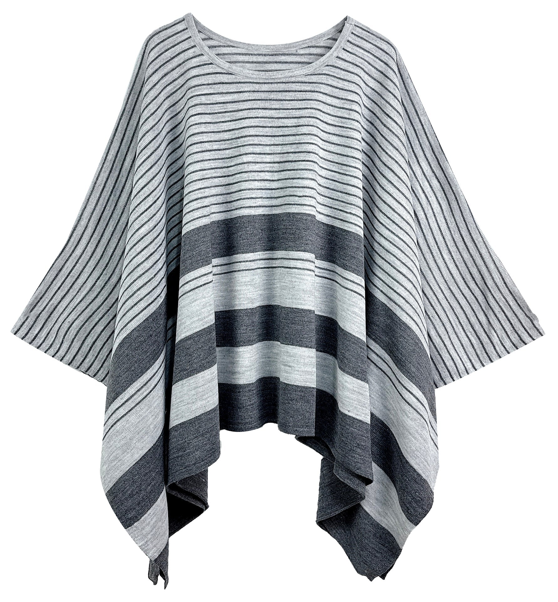 Stripe Poncho - Charming Charlie