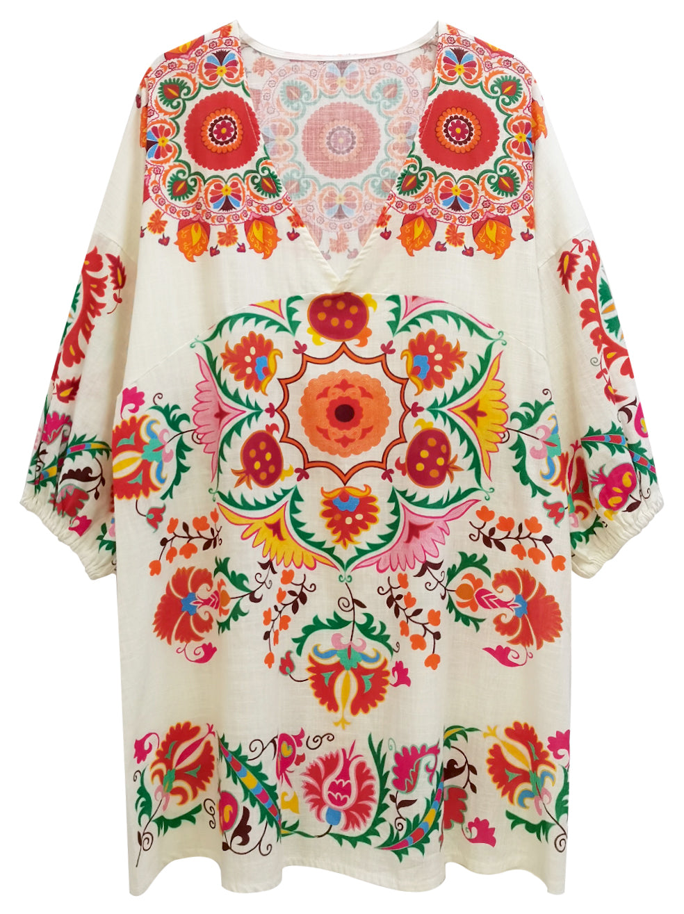 Floral Boho Print Poncho - Charming Charlie