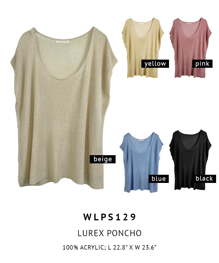 Lurex Poncho - Charming Charlie