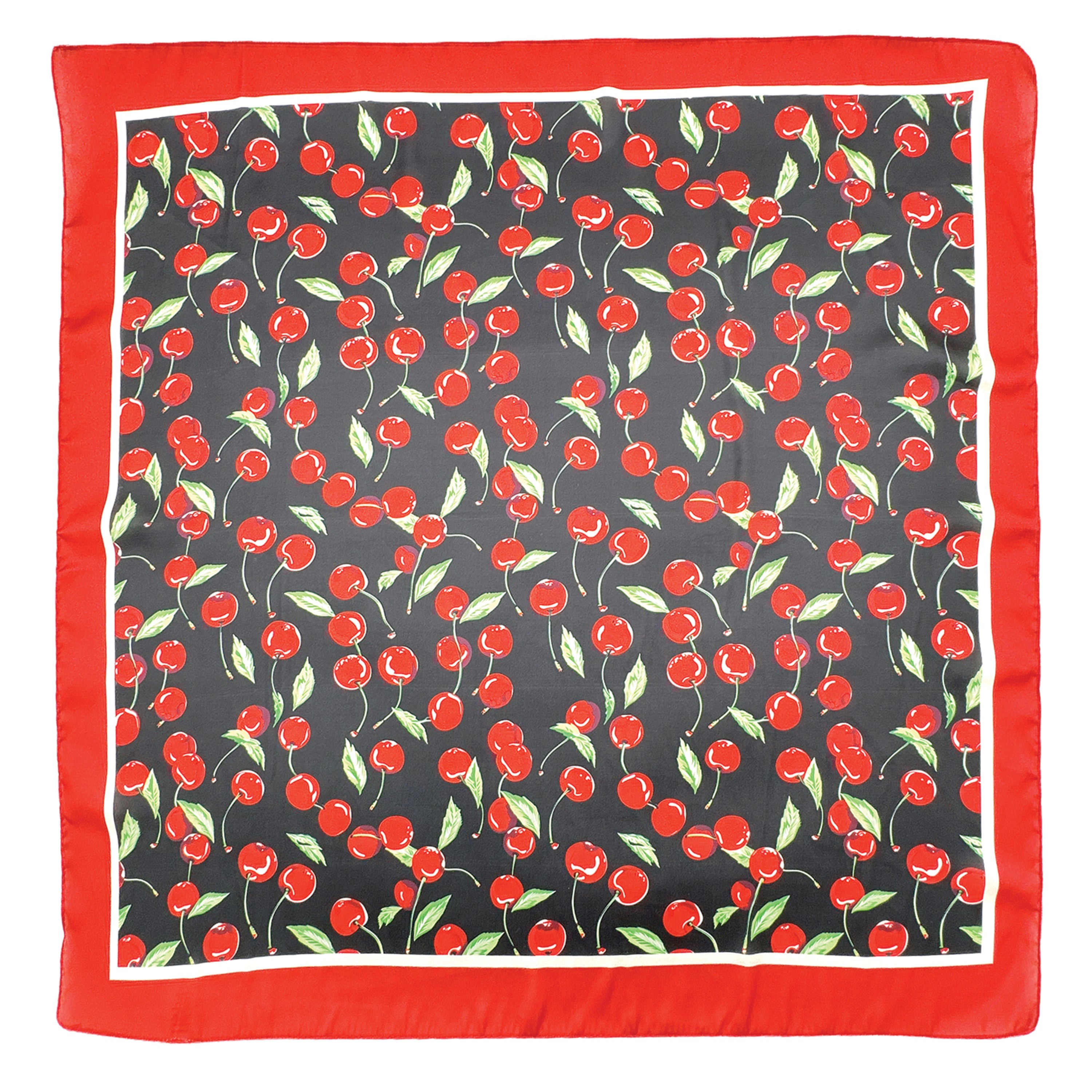 Cherry Print Square Scarf - Charming Charlie