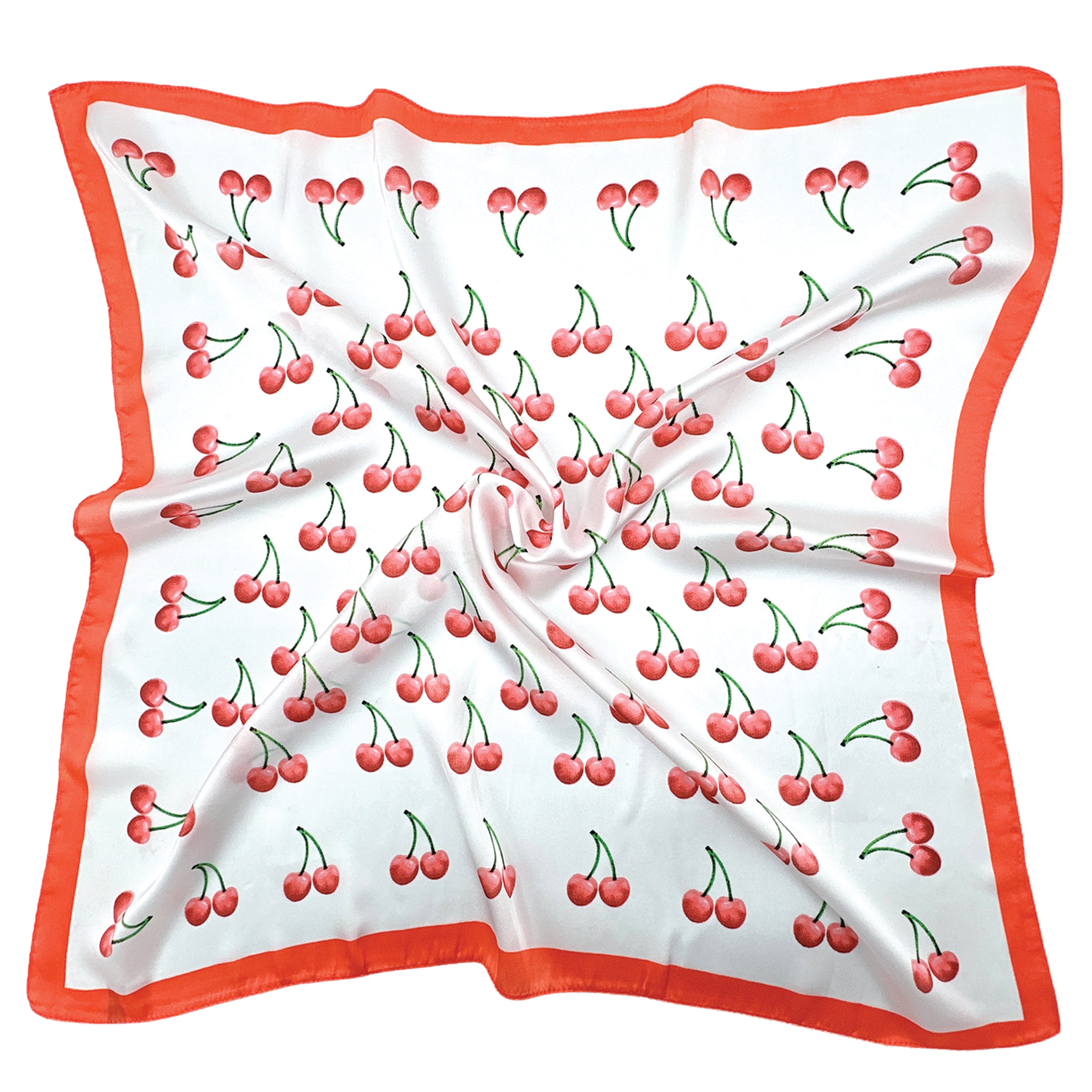 Cherry Print Square Scarf - Charming Charlie