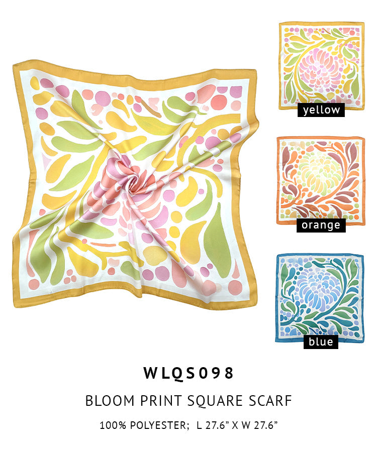 Bloom Print Square Scarf - Charming Charlie