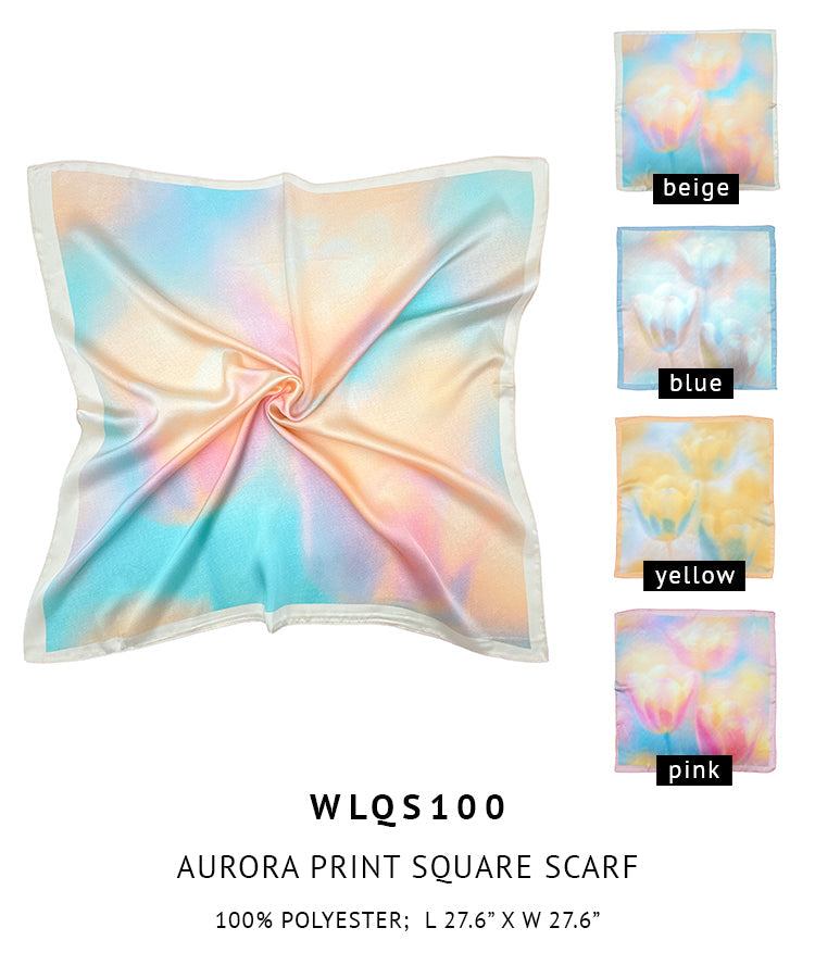 Aurora Print Square Scarf - Charming Charlie