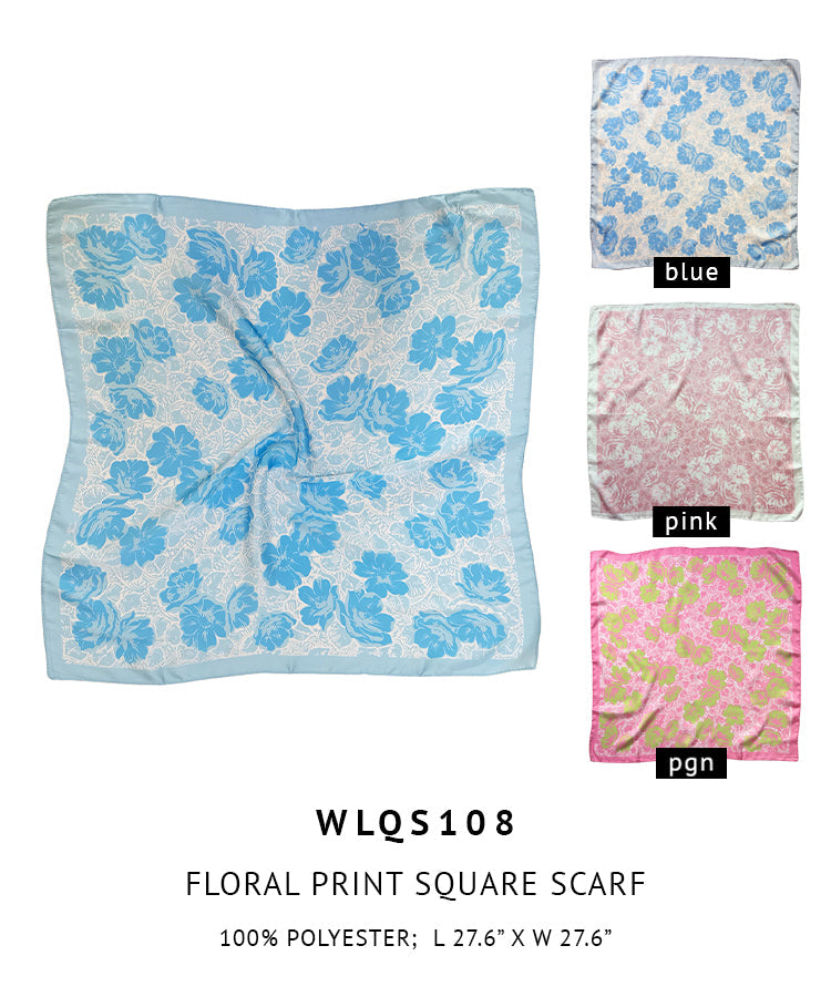 Floral Print Square Scarf - Charming Charlie