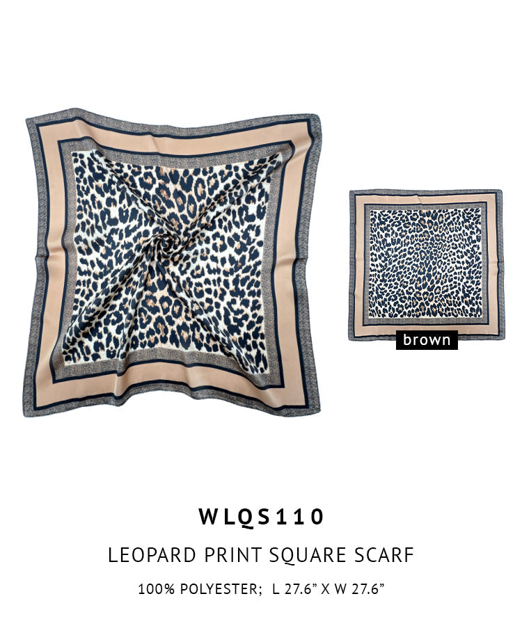Leopard Print Square Scarf - Charming Charlie