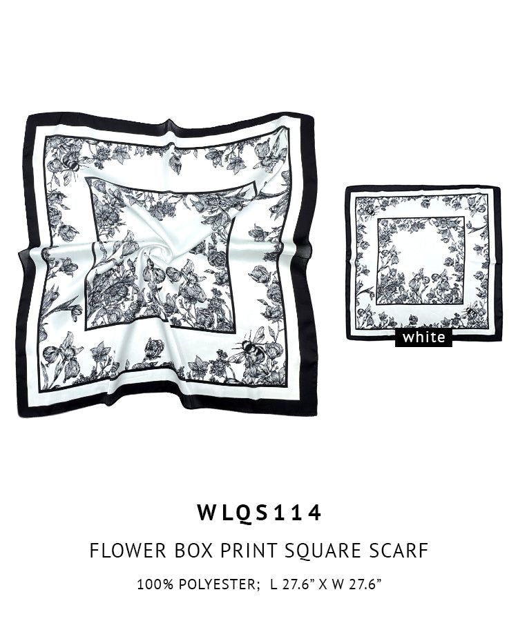 Flower Box Print Square Scarf - Charming Charlie