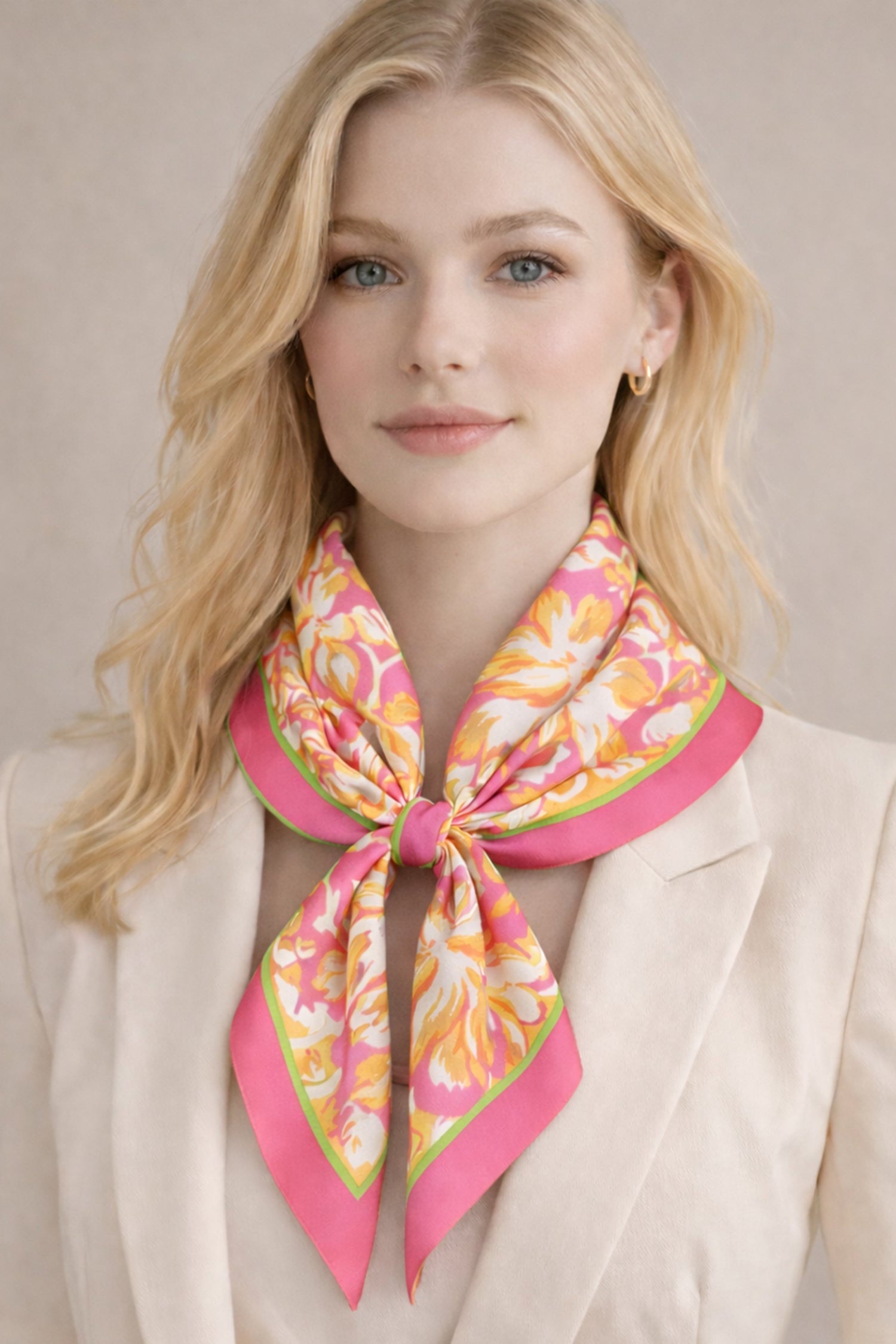 Hawaiian Print Square Scarf - Charming Charlie