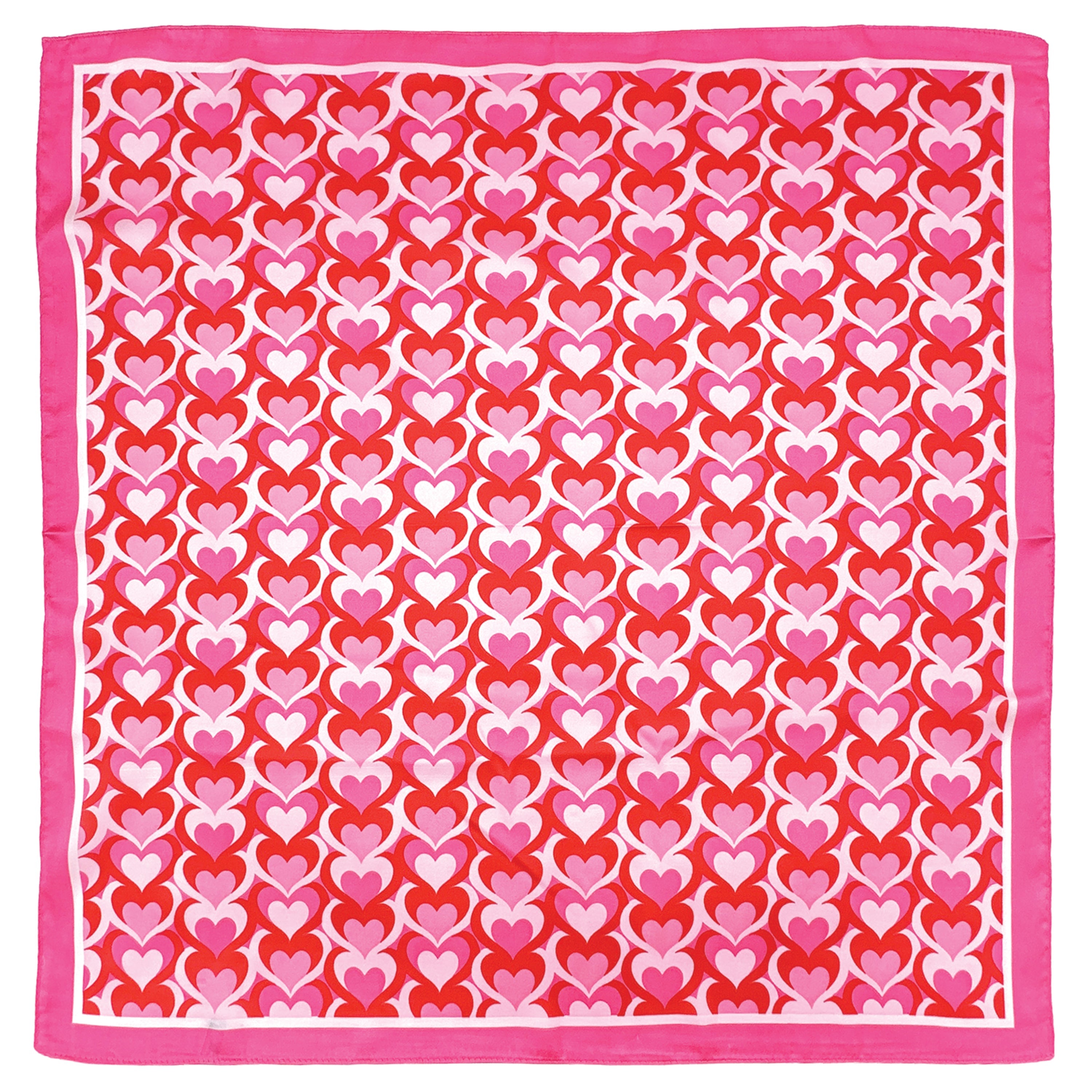 Heart Print Square Scarf - Charming Charlie