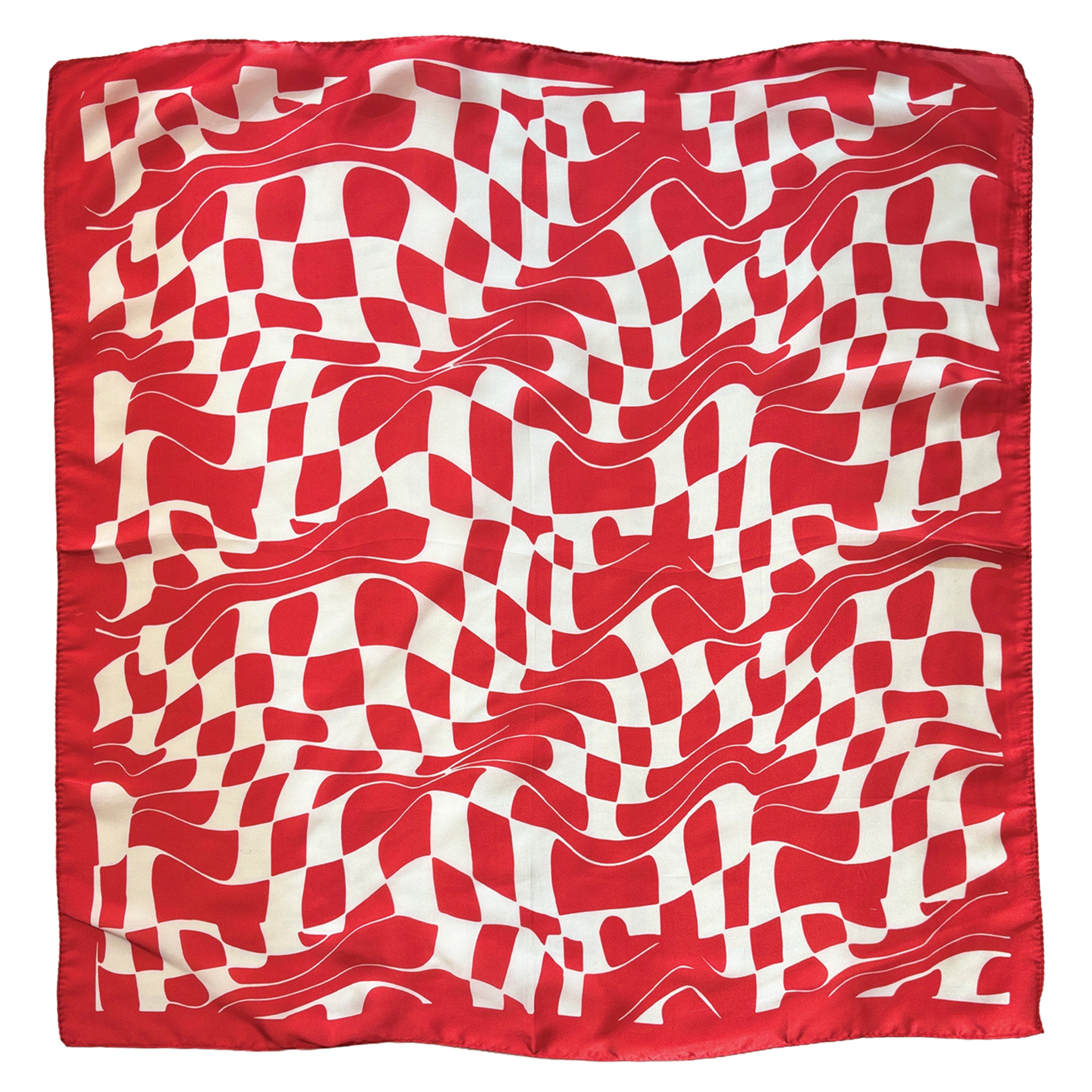 Wavy Square Print Square Scarf - Charming Charlie