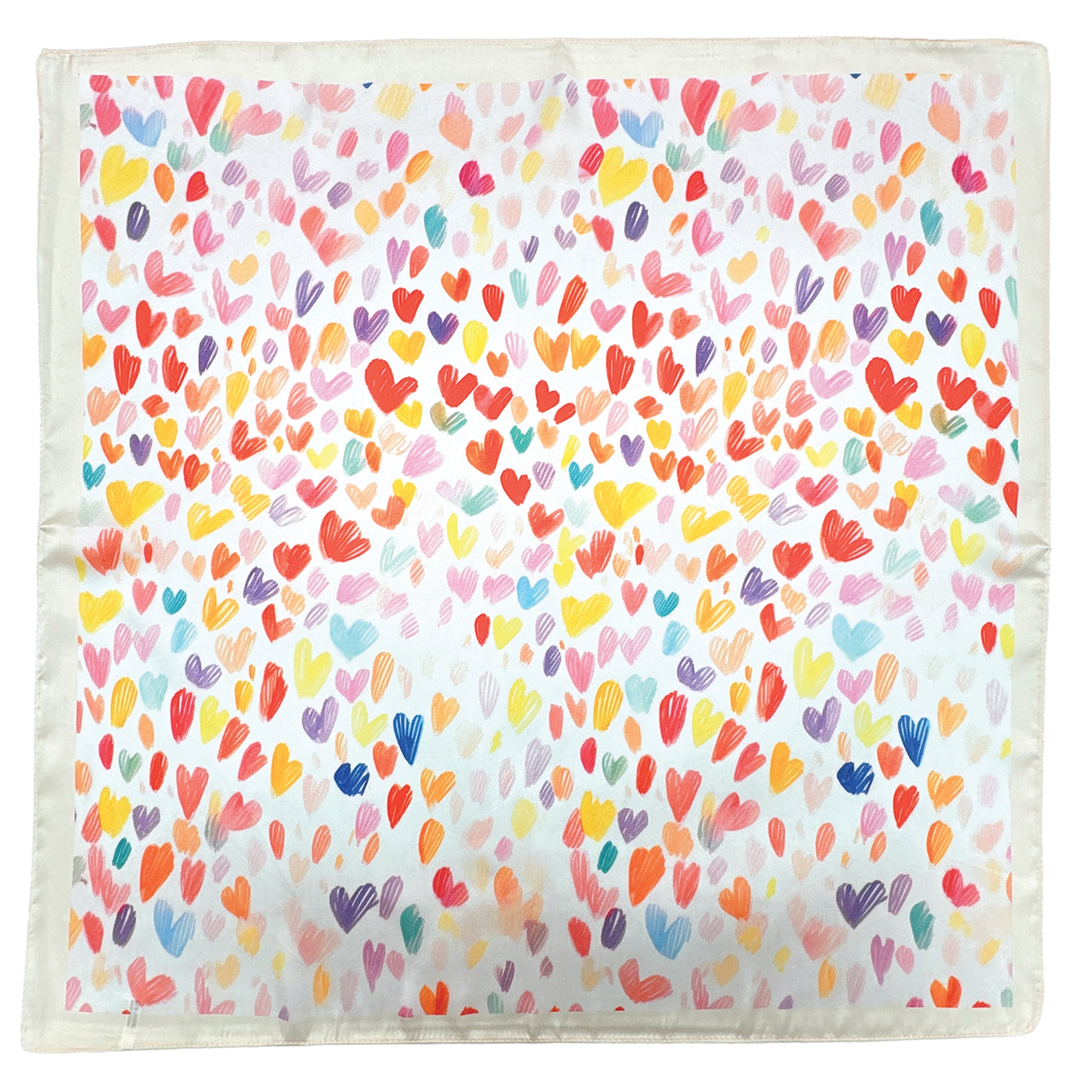 Heart Print Square Scarf - Charming Charlie