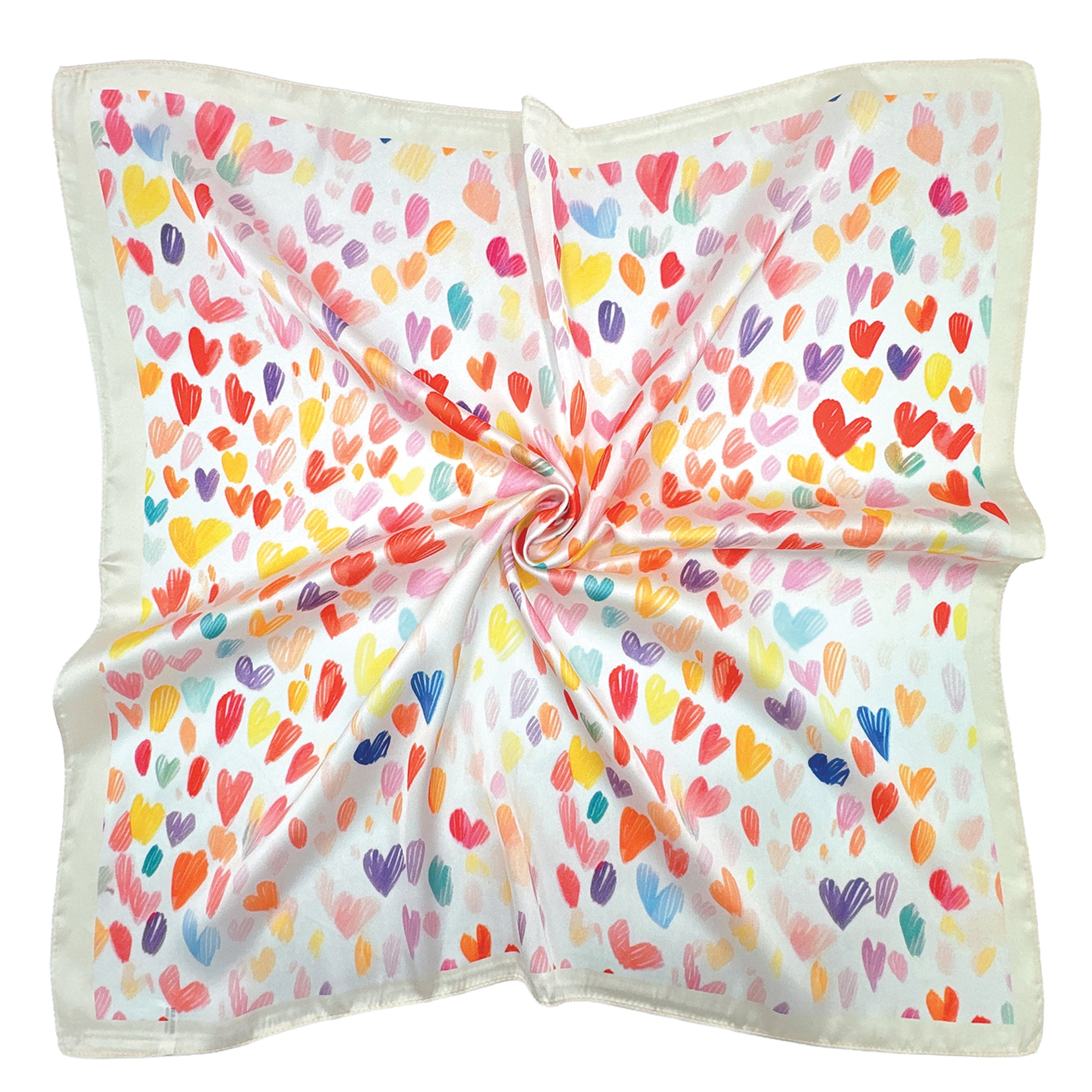 Heart Print Square Scarf - Charming Charlie