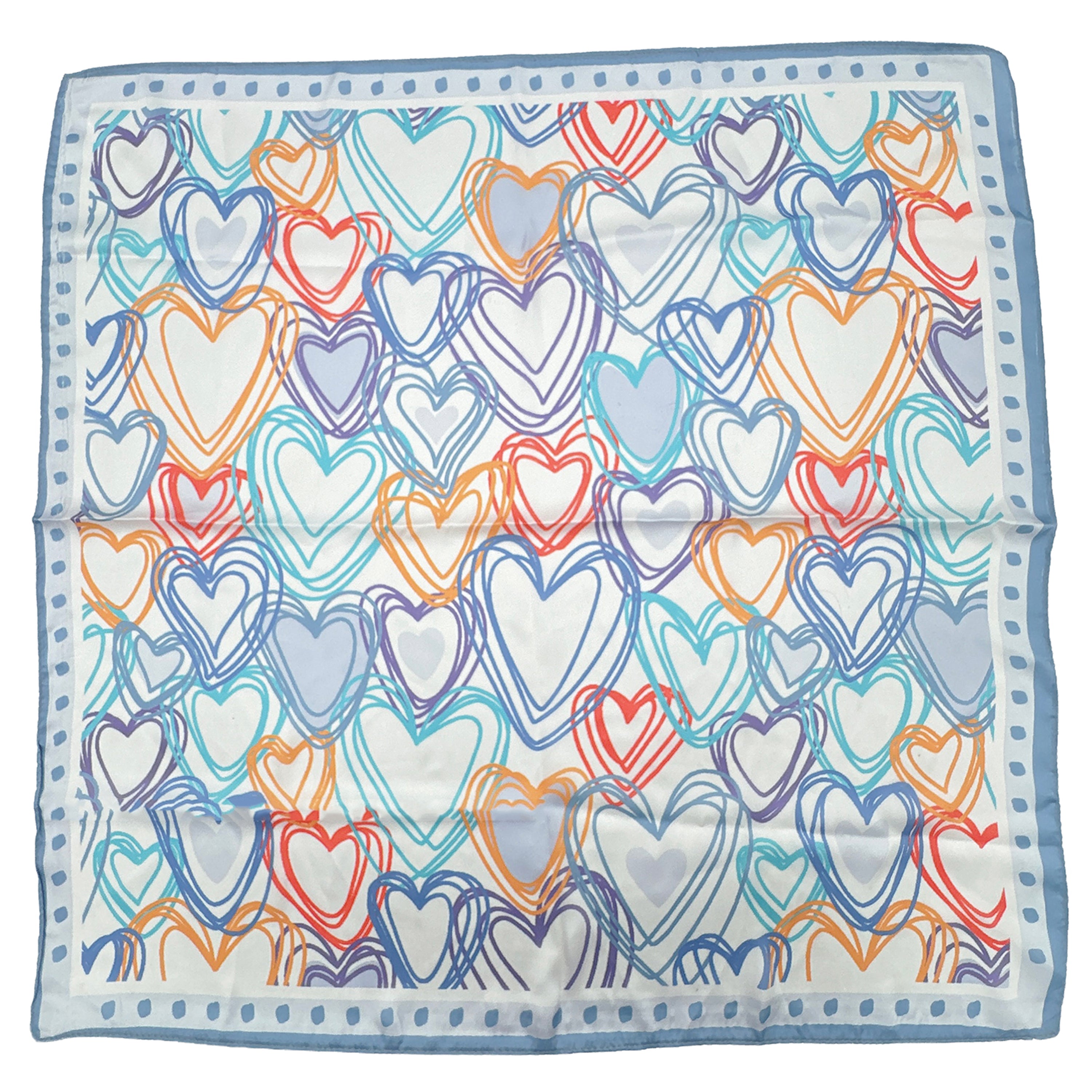 Heart Print Square Scarf - Charming Charlie
