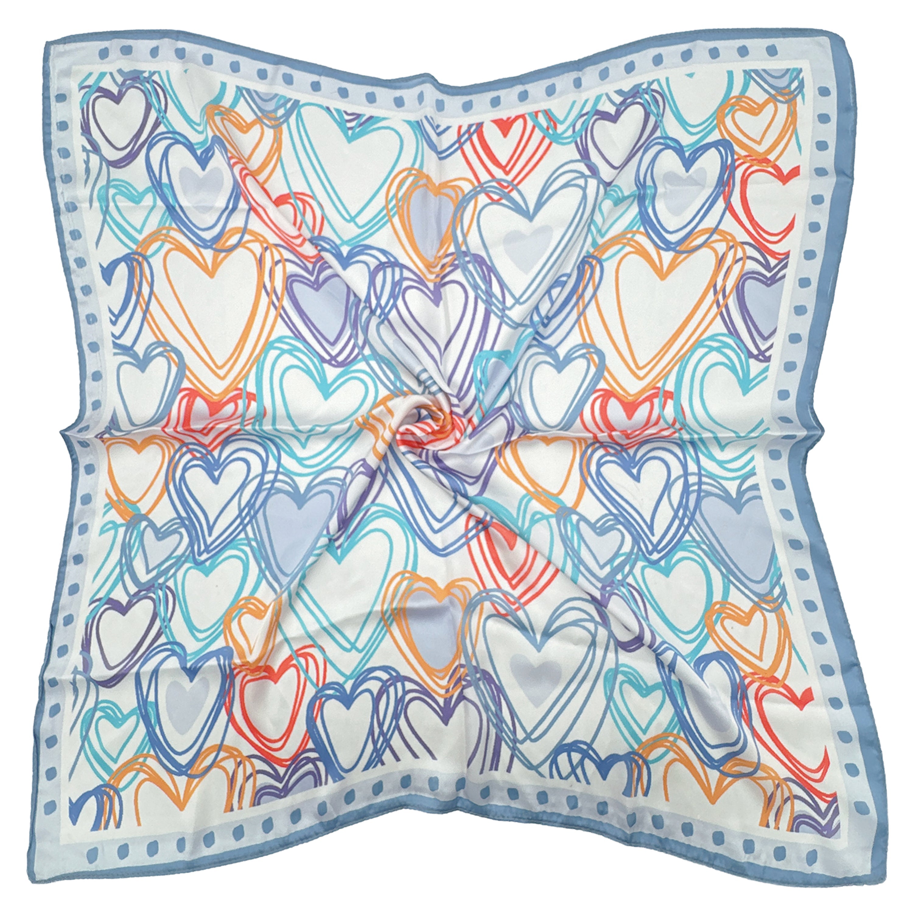 Heart Print Square Scarf - Charming Charlie