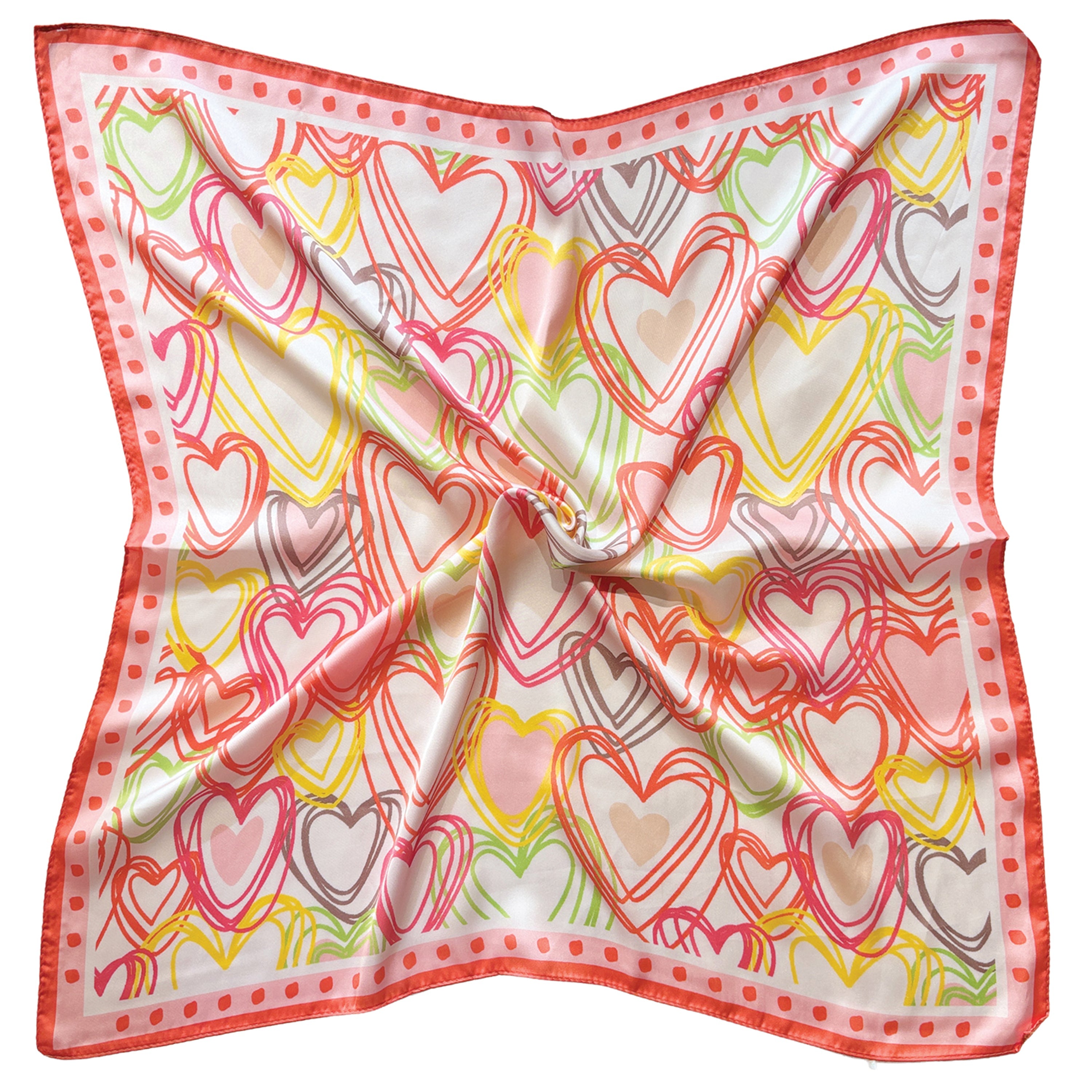 Heart Print Square Scarf - Charming Charlie
