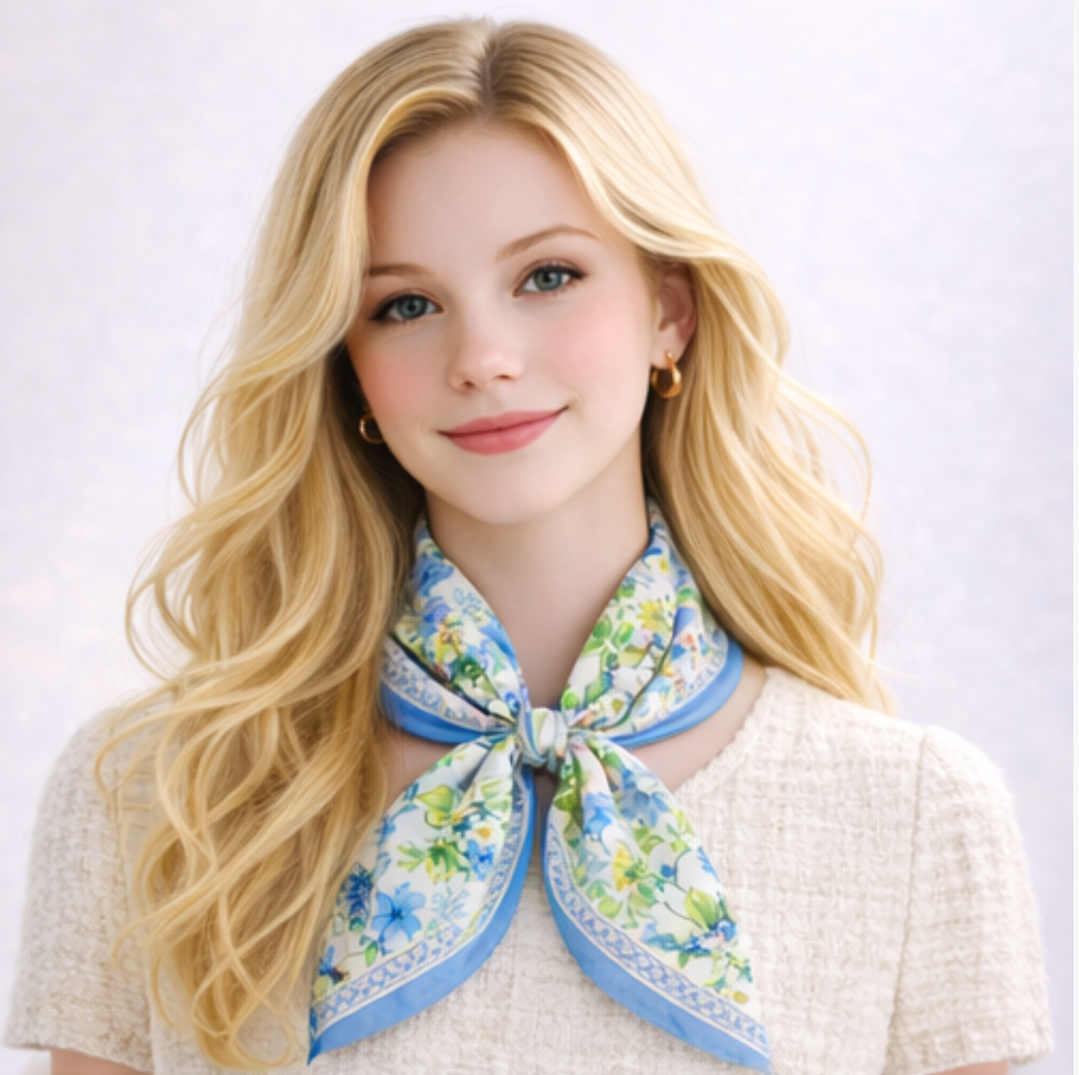Floral Print Square Scarf - Charming Charlie