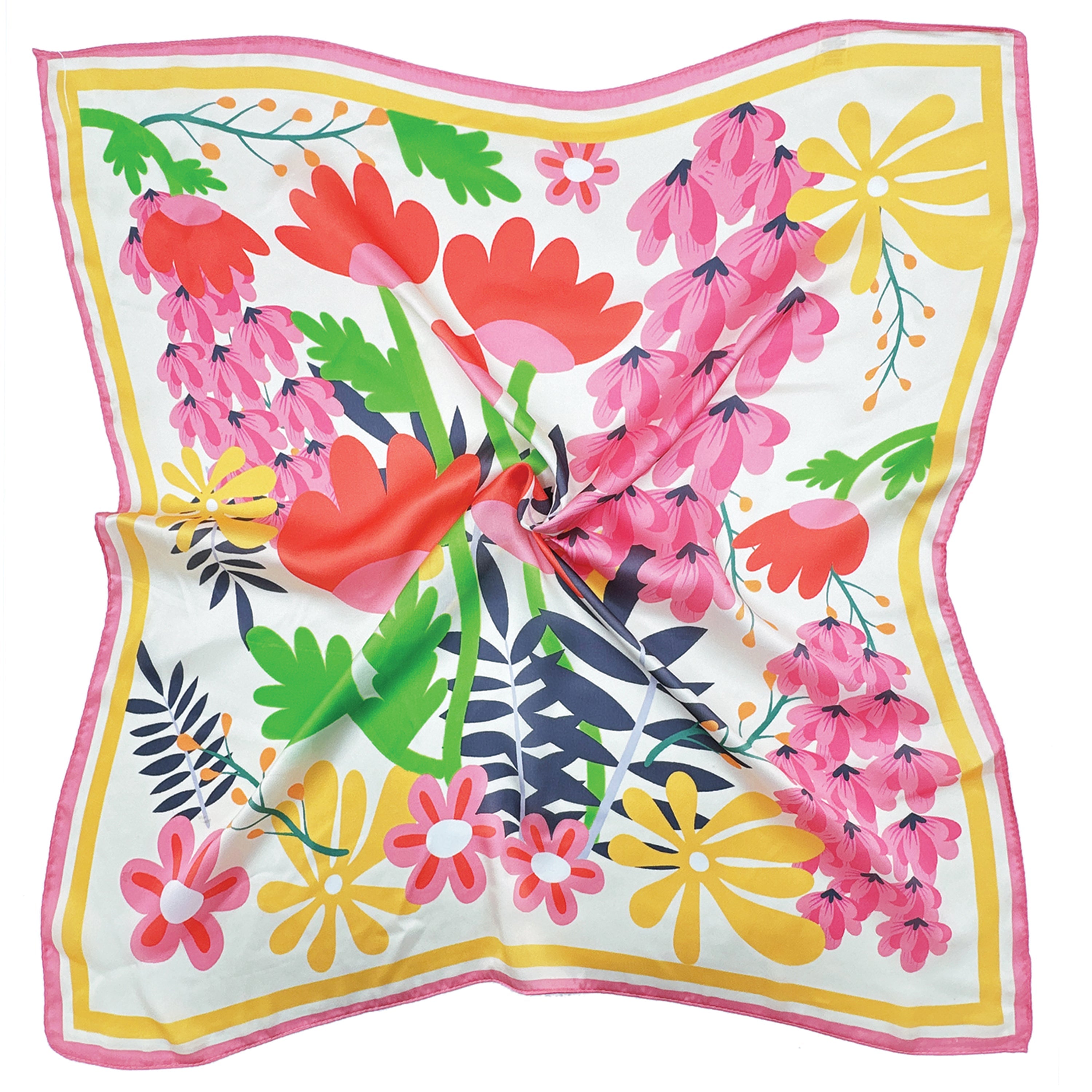 Bold Floral Print Square Scarf - Charming Charlie