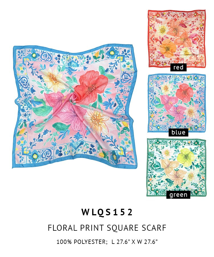 Floral Print Square Scarf - Charming Charlie