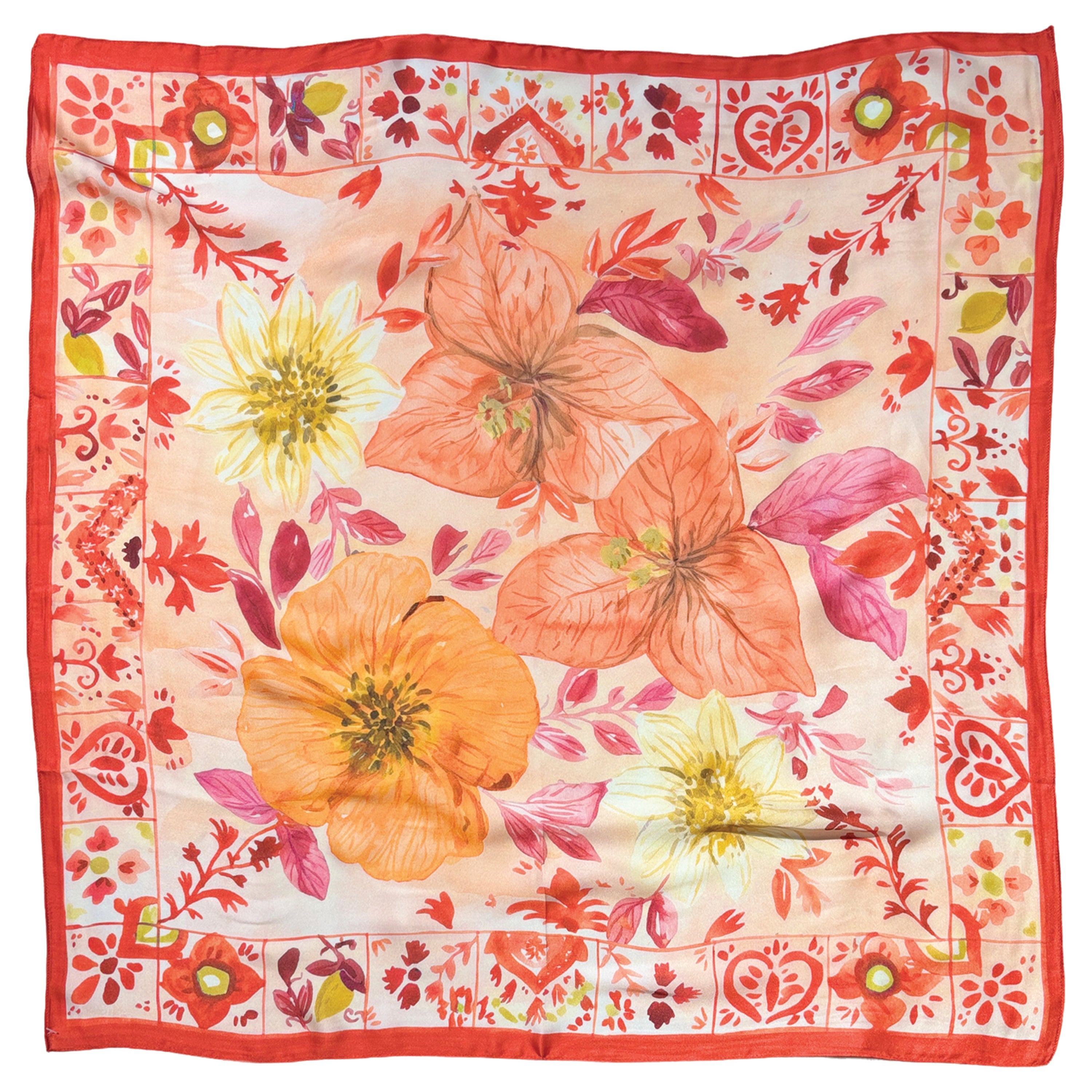 Floral Print Square Scarf - Charming Charlie
