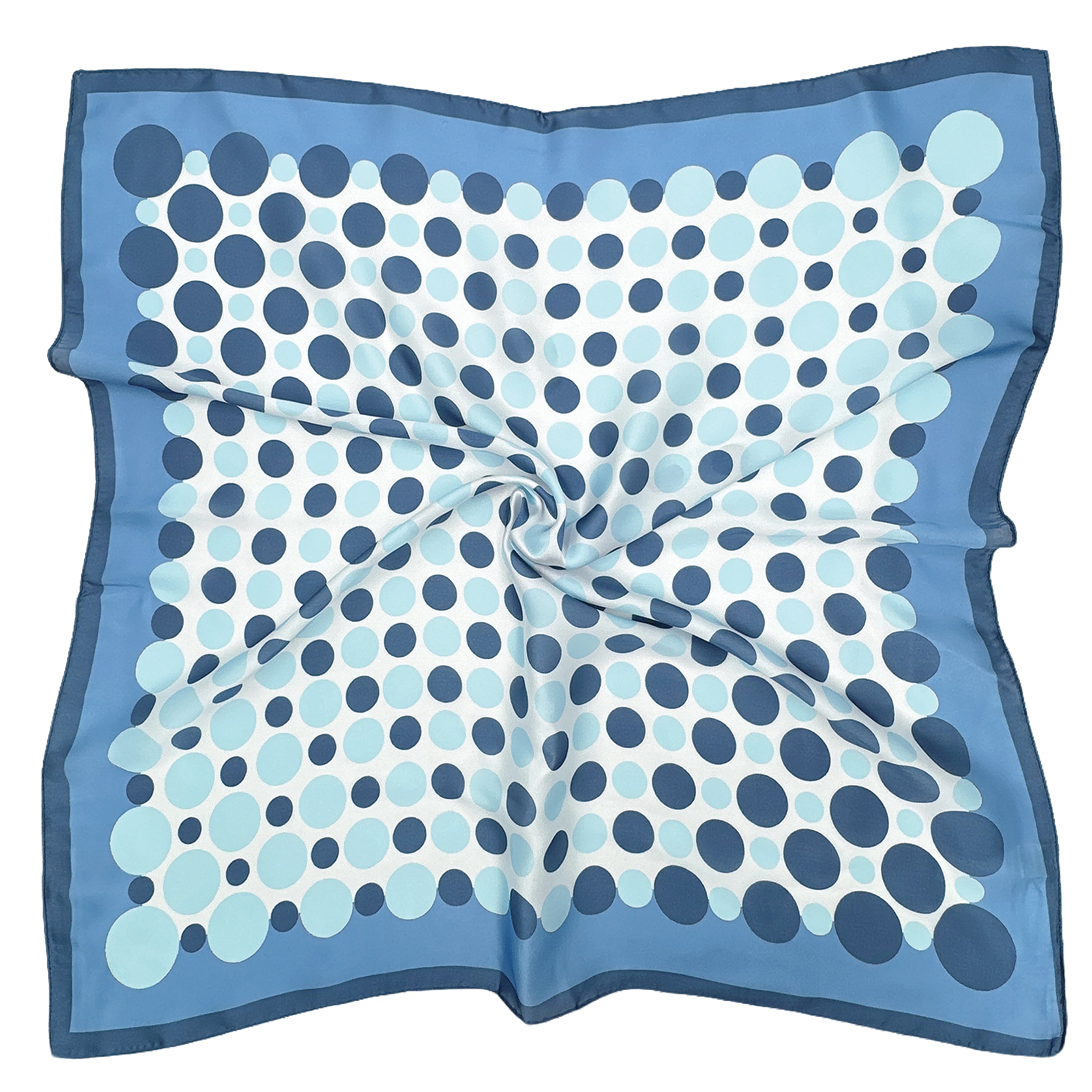 Polka Dot Border Print Square Scarf - Charming Charlie