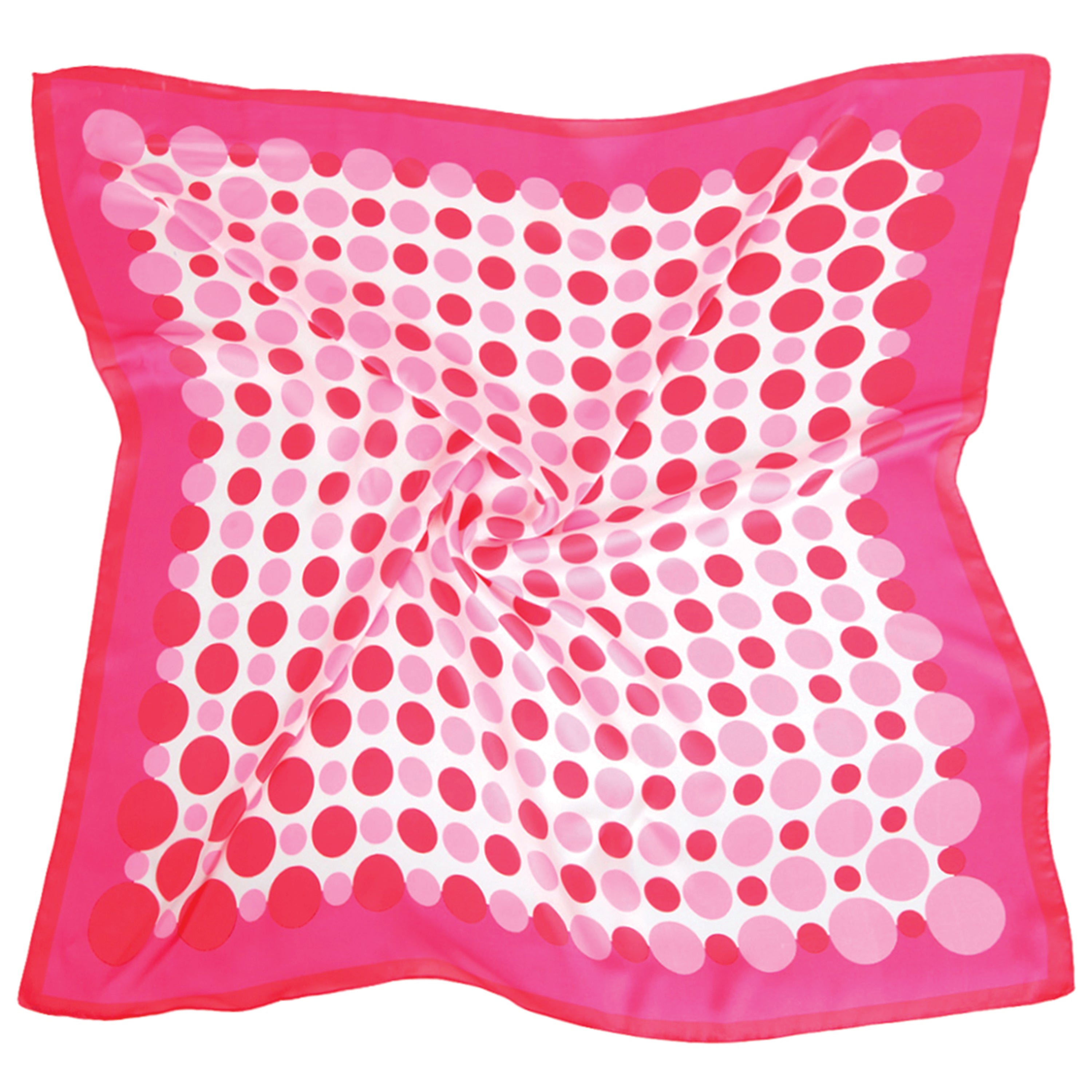 Polka Dot Border Print Square Scarf - Charming Charlie