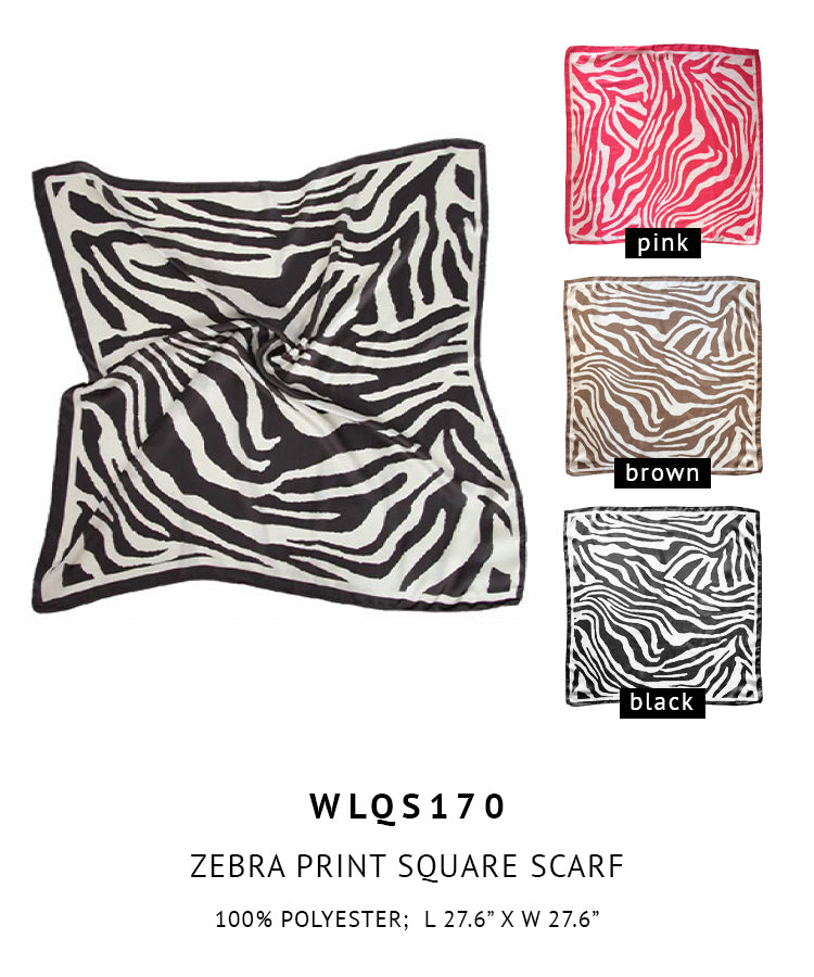 Zebra Print Square Scarf - Charming Charlie