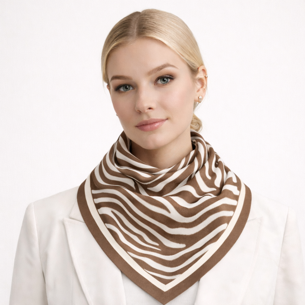 Zebra Print Square Scarf - Charming Charlie