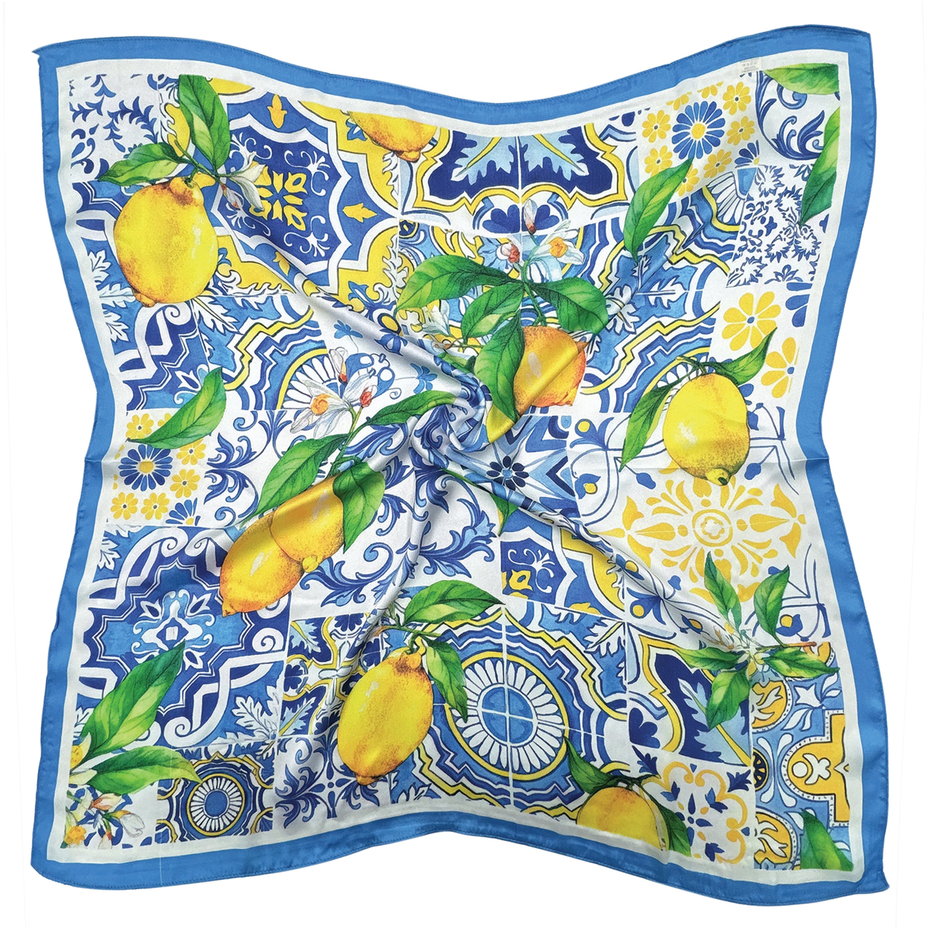 Lemon Print Square Scarf - Charming Charlie