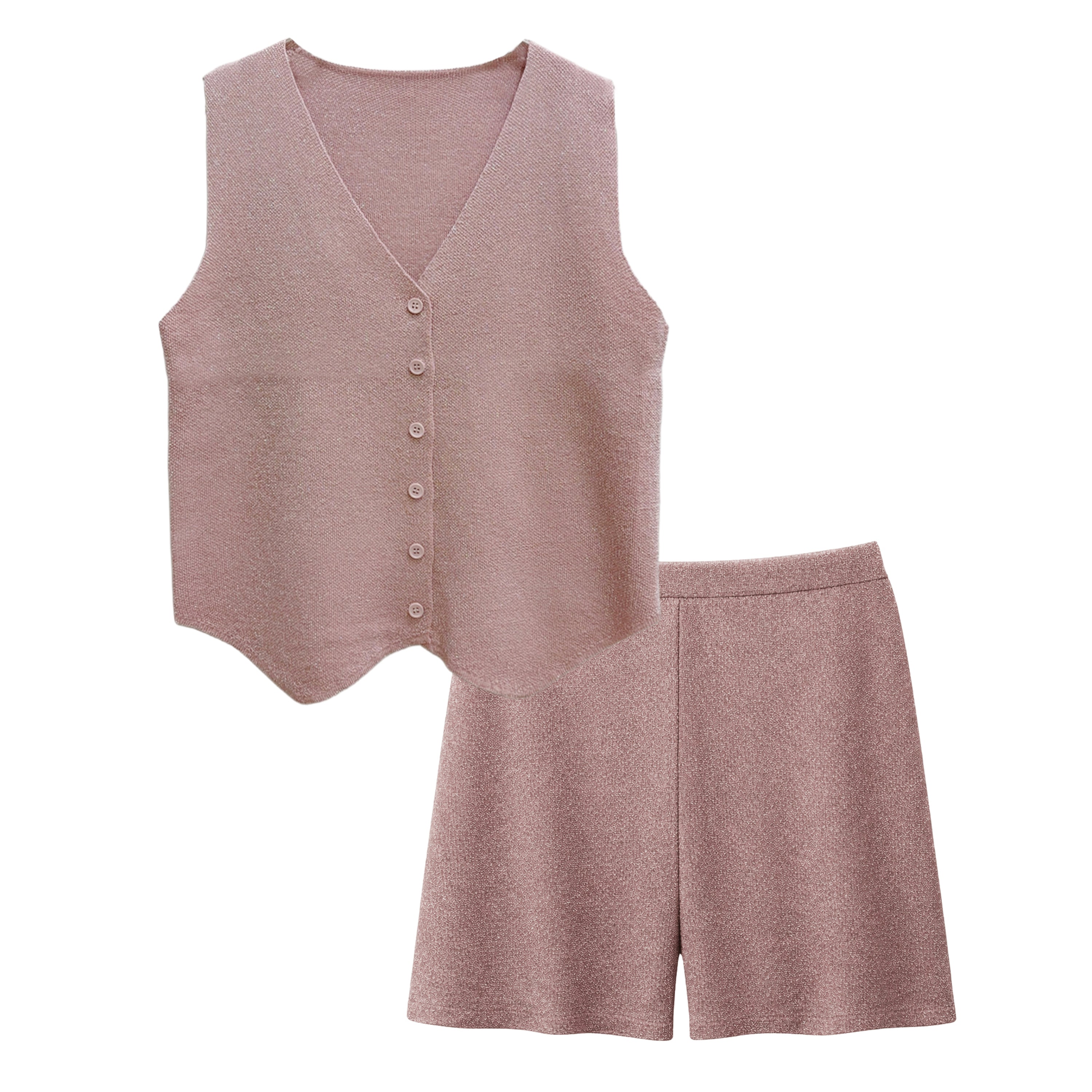 Vest Shorts Set - Charming Charlie