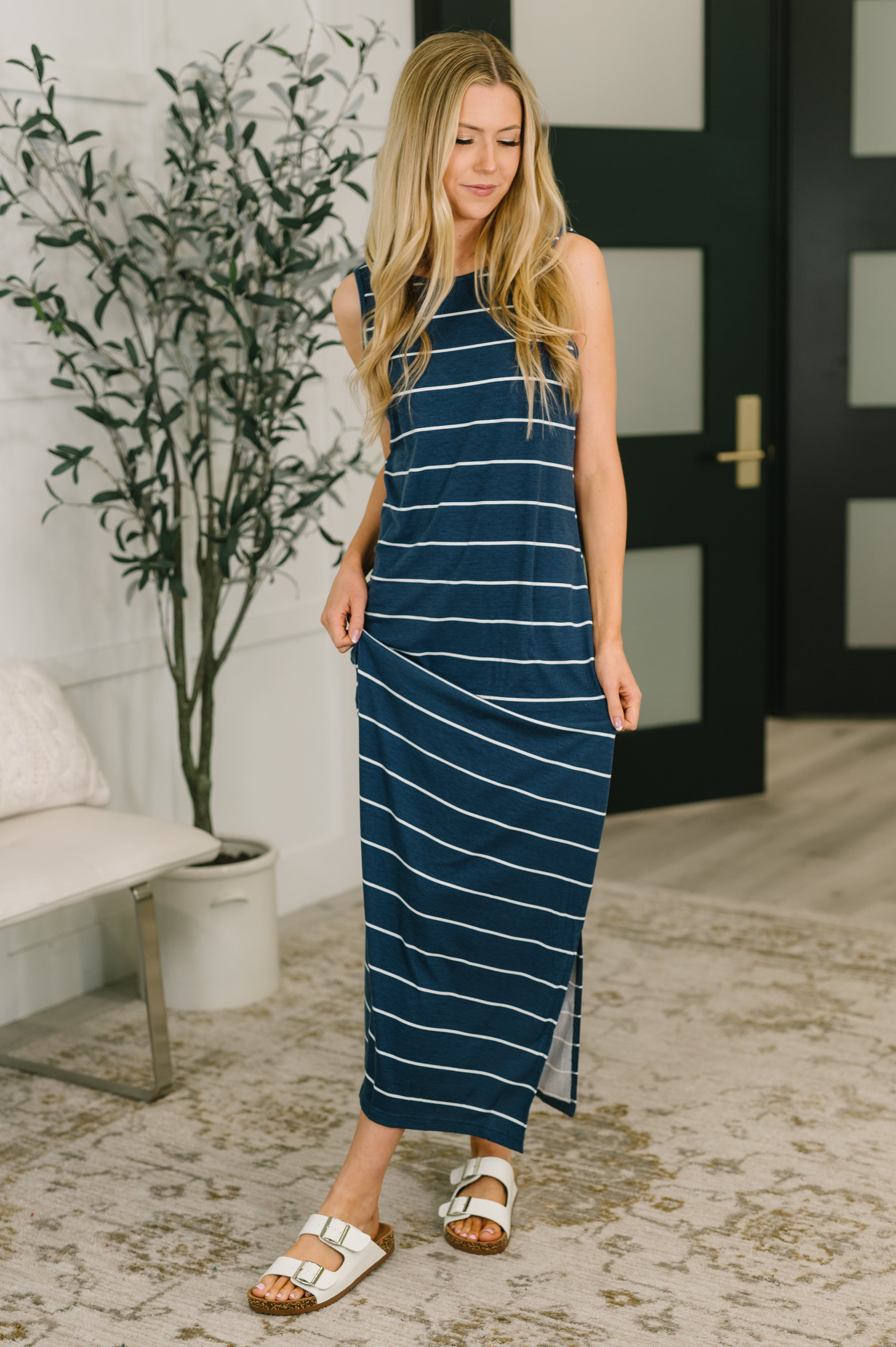 What a View Striped Sleeveless Maxi - Charming Charlie