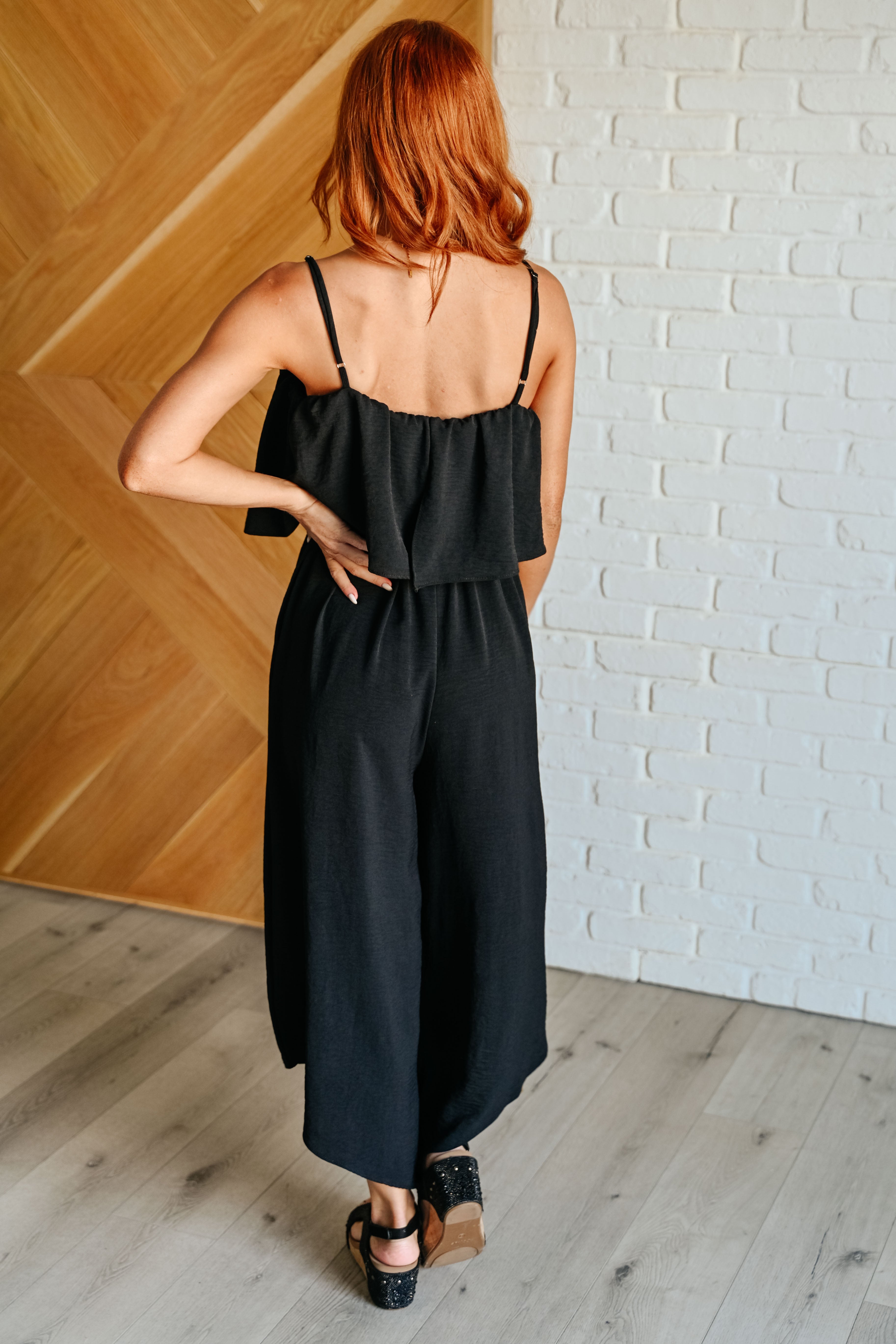 When All is Said and Done Spaghetti Strap Jumpsuit - Charming Charlie
