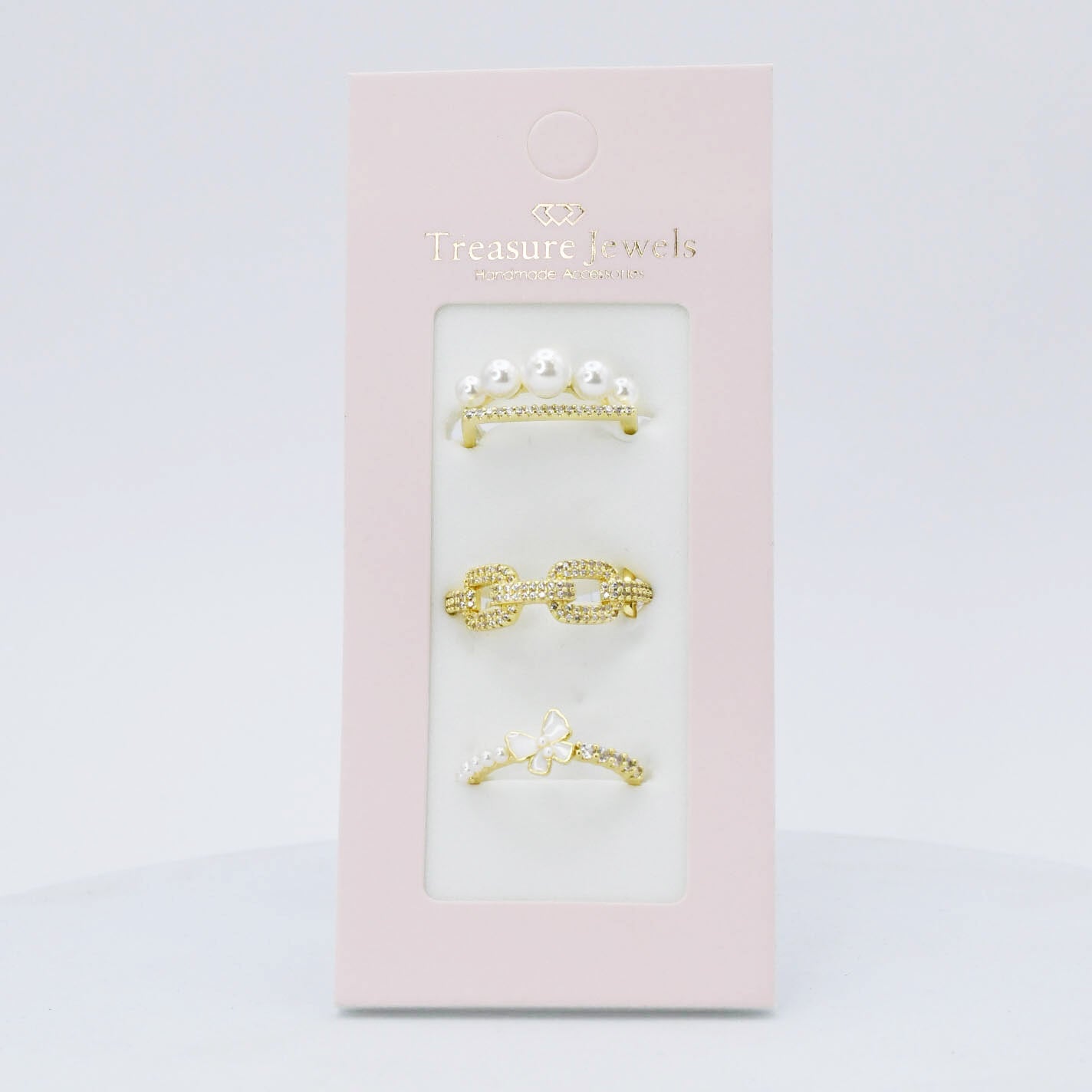 Whispering Pearl Ring Set - Charming Charlie