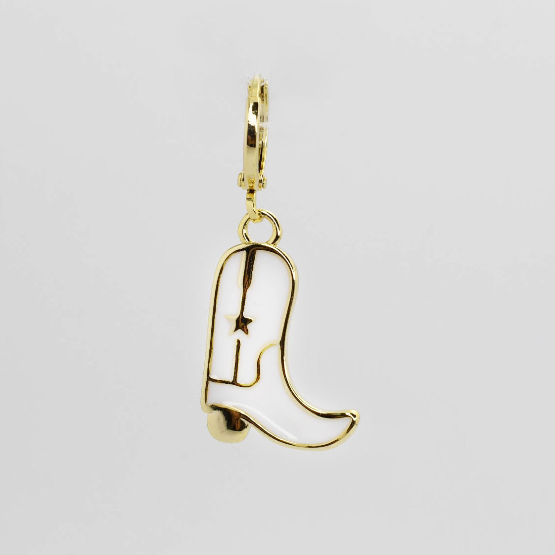 White Cowboy Boot Charm - Charming Charlie