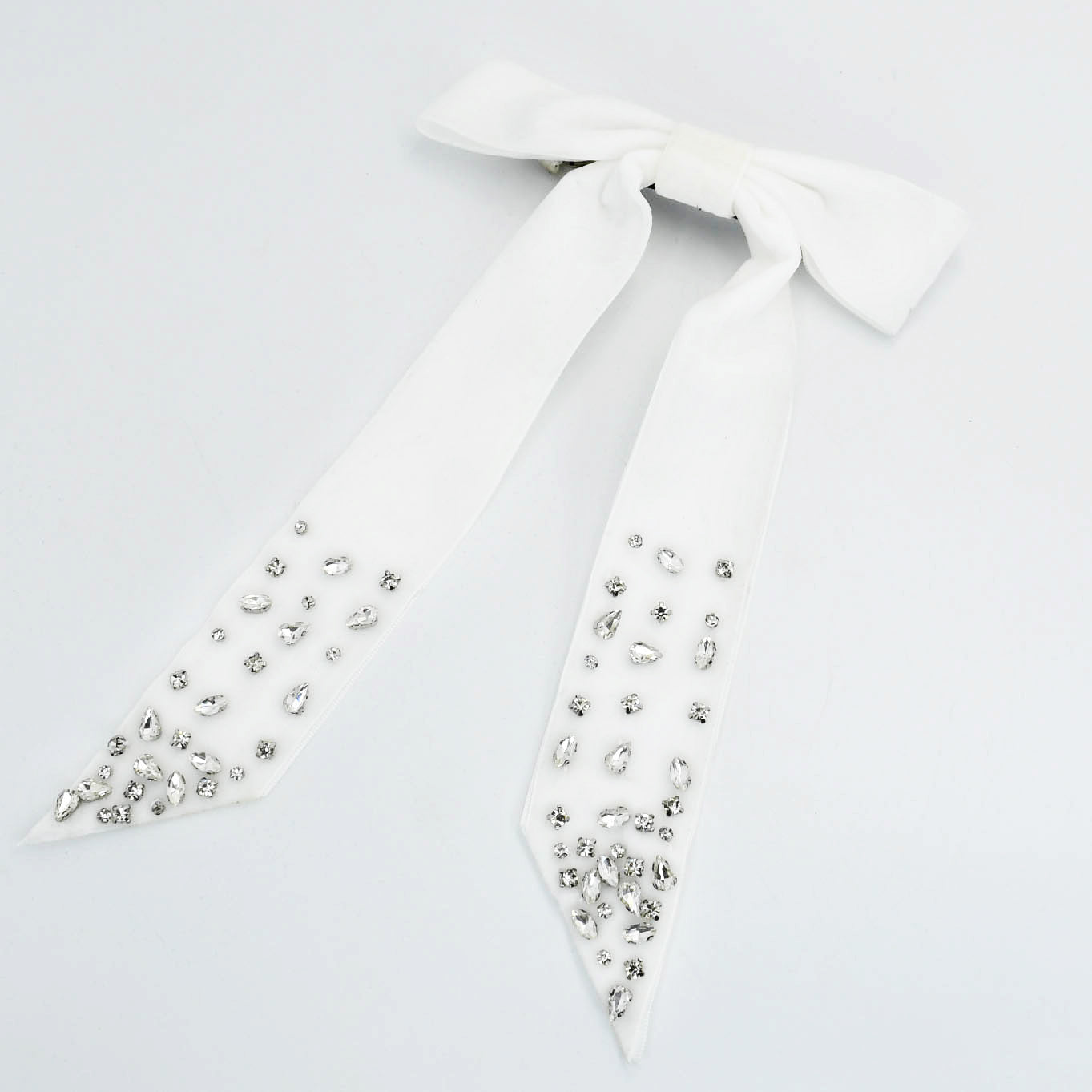White Jeweled Bow - Charming Charlie