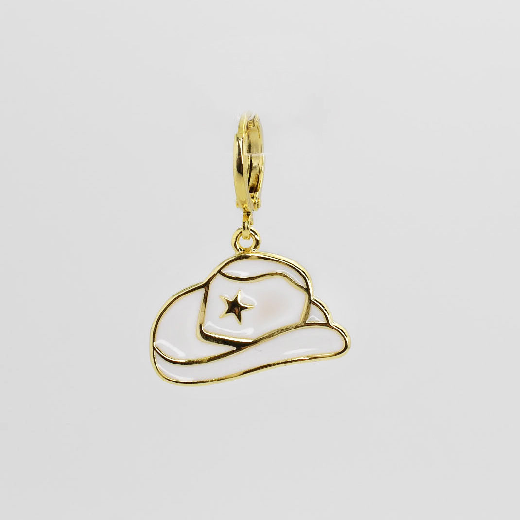 White Cowboy Hat Charm - Charming Charlie