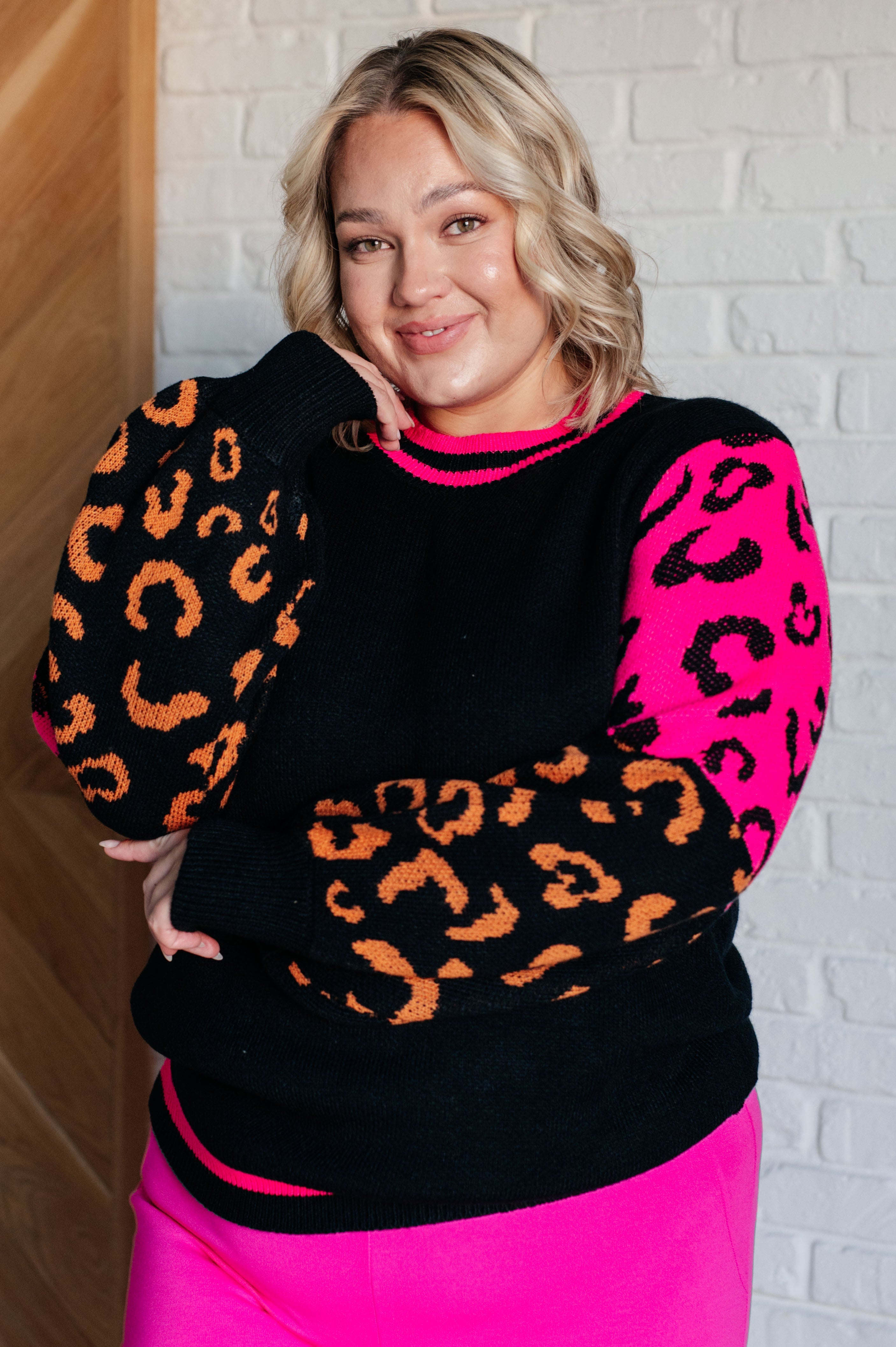 Wild About You Animal Print Sweater - Charming Charlie