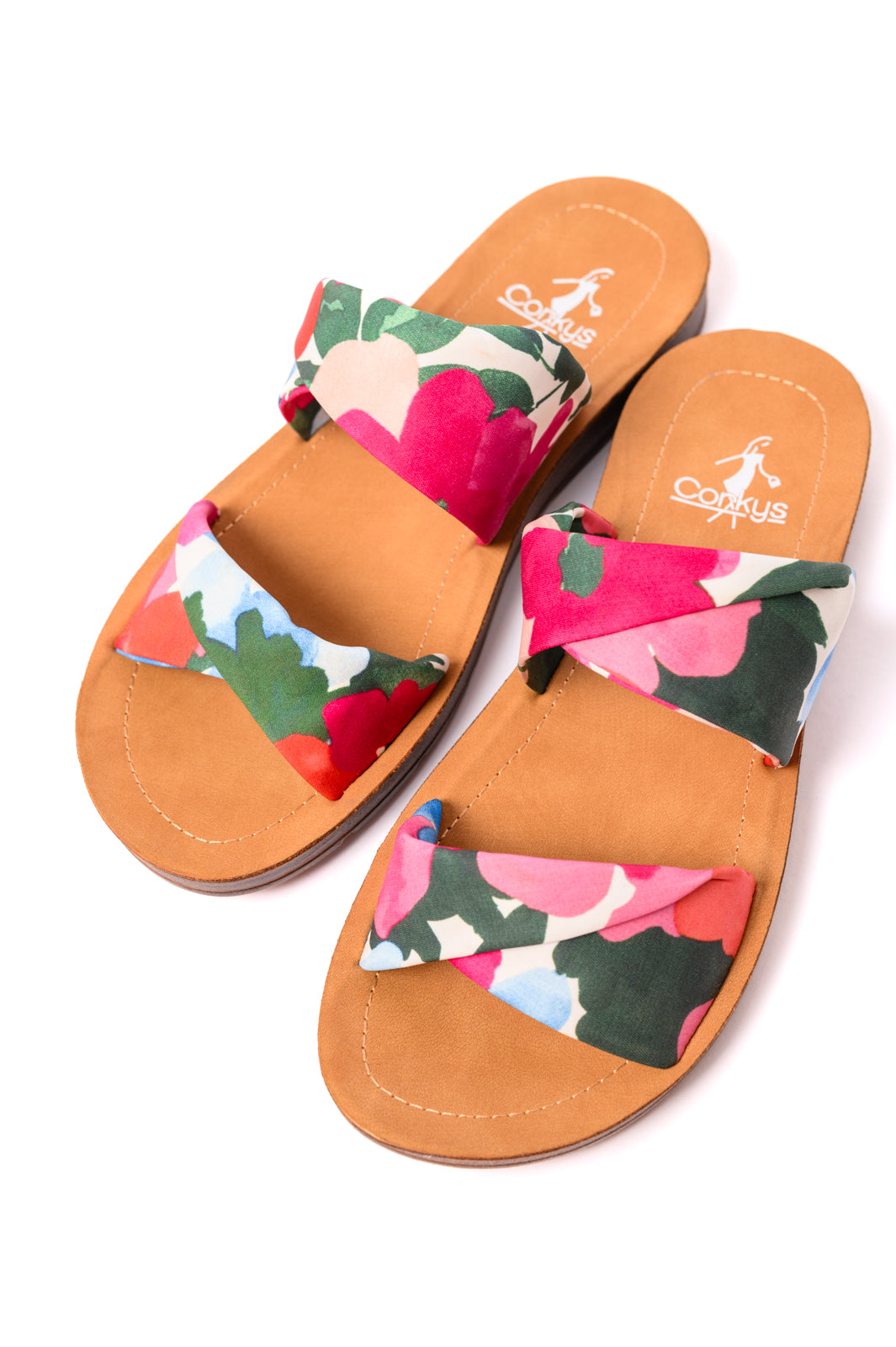 With a Twist Sandal in Flowers - Charming Charlie