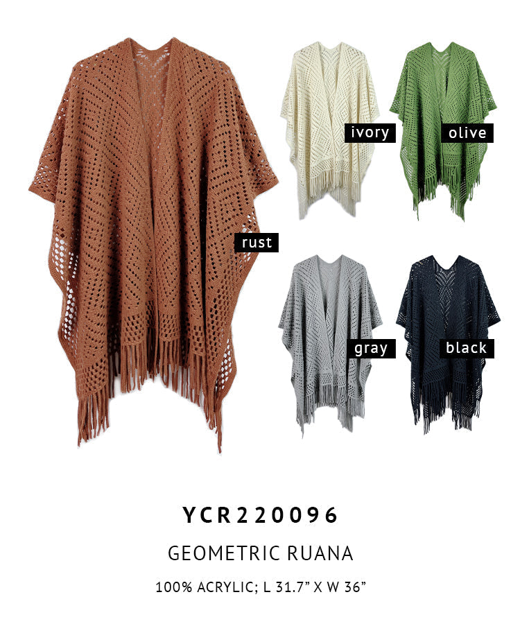 Geometric Ruana - Charming Charlie