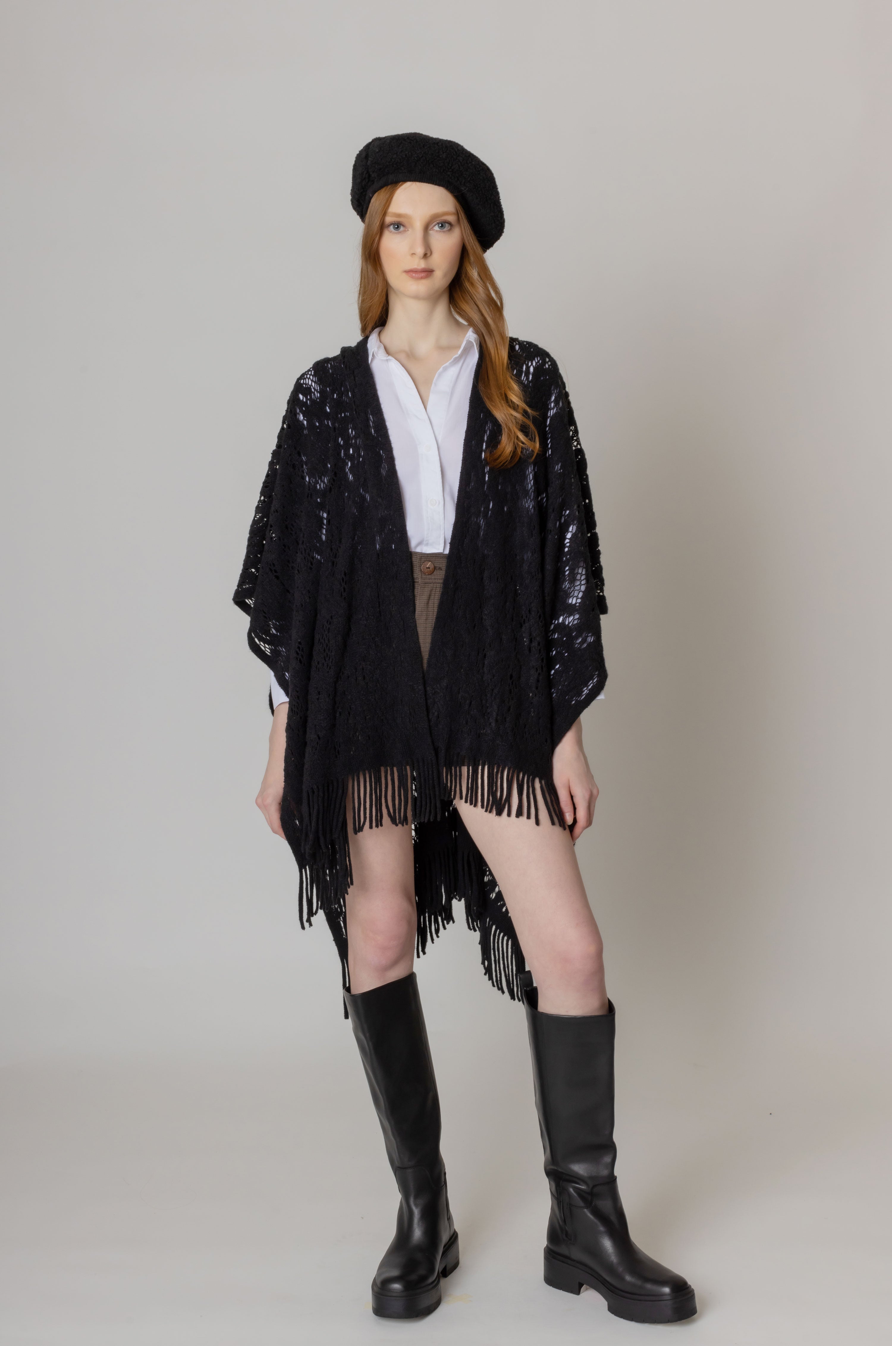 Floral Crochet Ruana - Charming Charlie