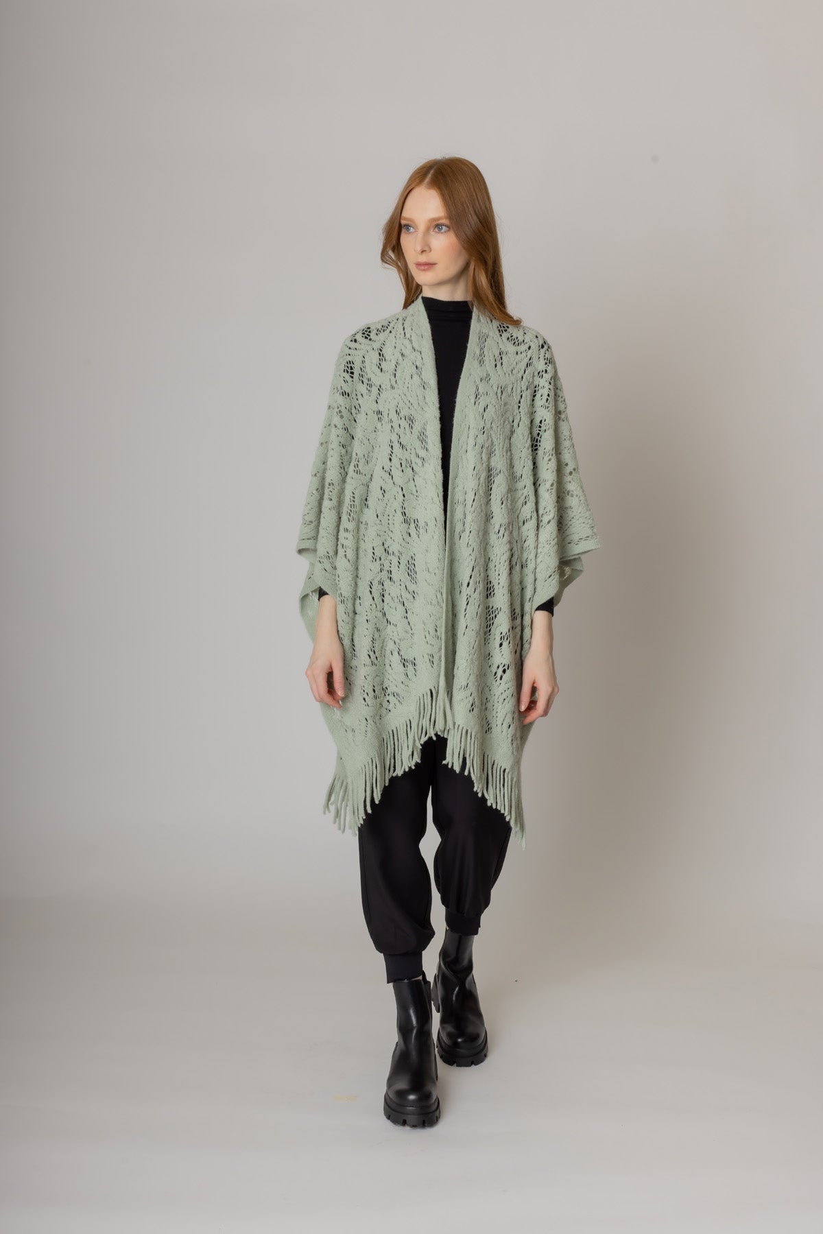 Floral Crochet Ruana - Charming Charlie